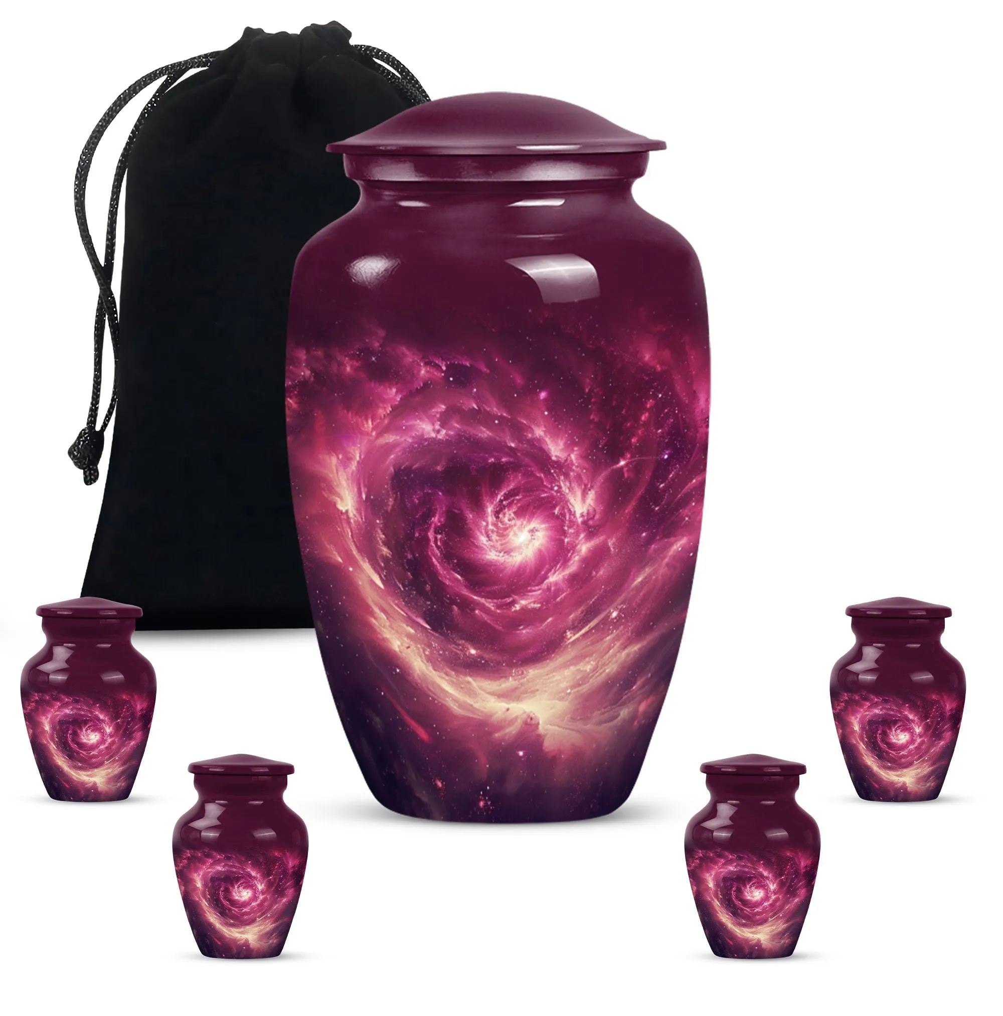 Galaxy Urn:  Purple Meadow Urn For Women's Ashes