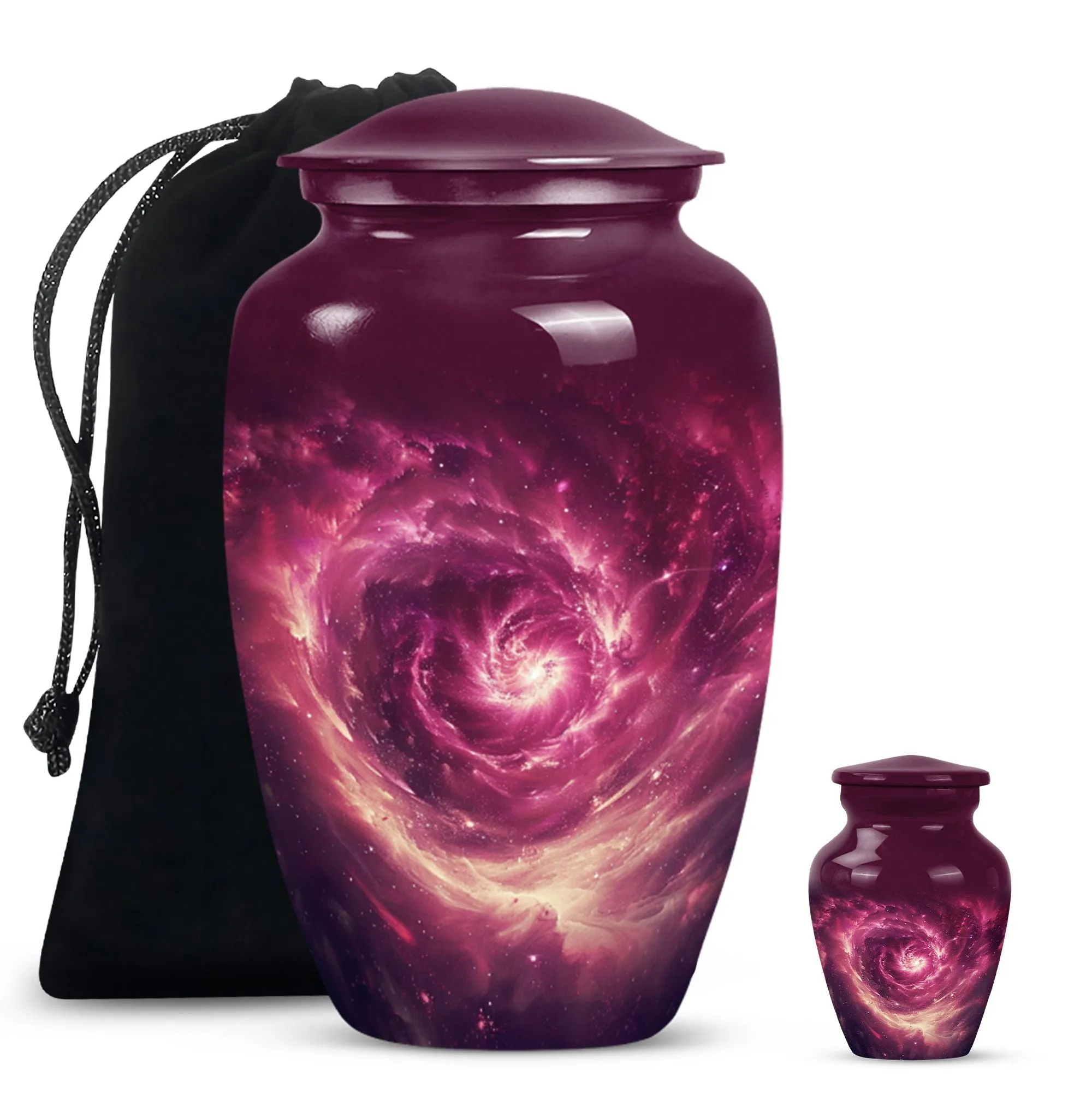 Galaxy Urn:  Purple Meadow Urn For Women's Ashes