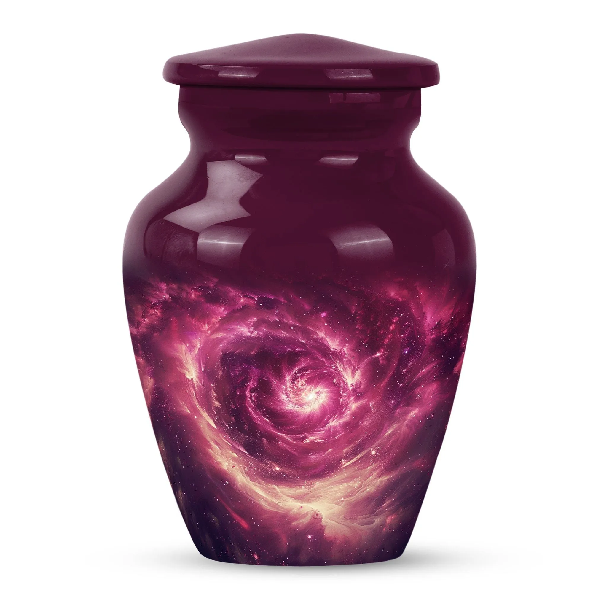 Galaxy Urn:  Purple Meadow Urn For Women's Ashes