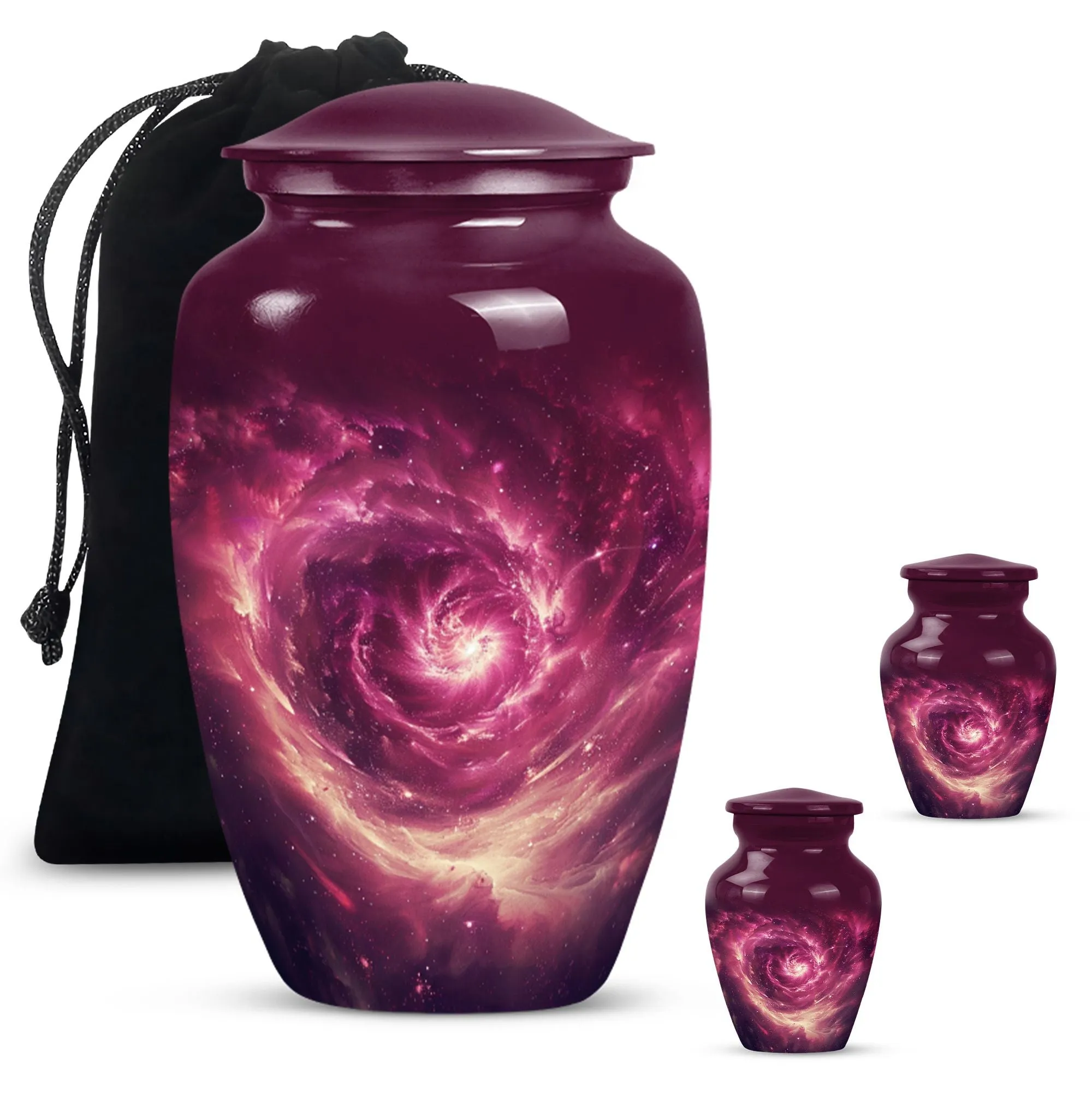 Galaxy Urn:  Purple Meadow Urn For Women's Ashes