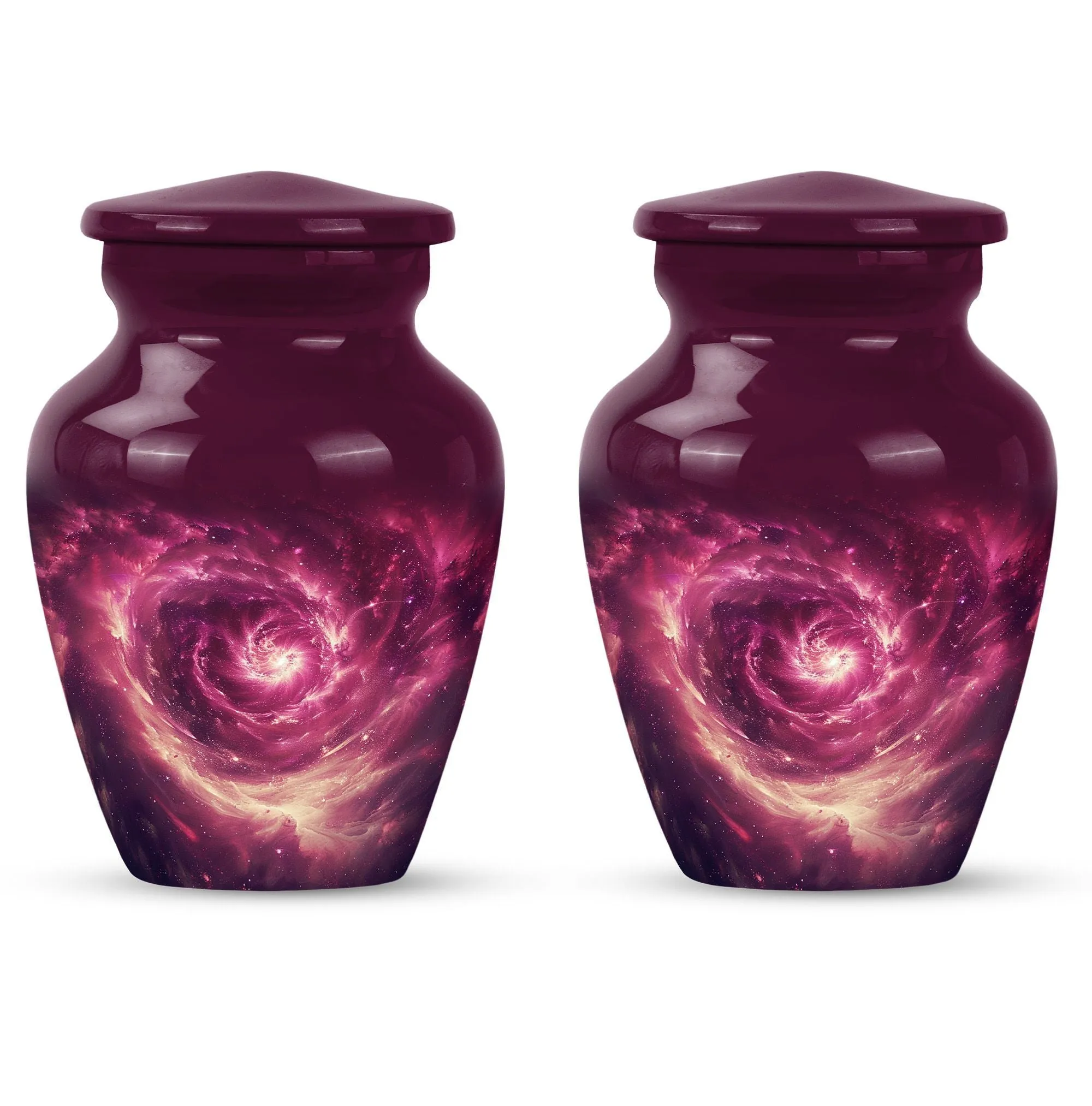 Galaxy Urn:  Purple Meadow Urn For Women's Ashes