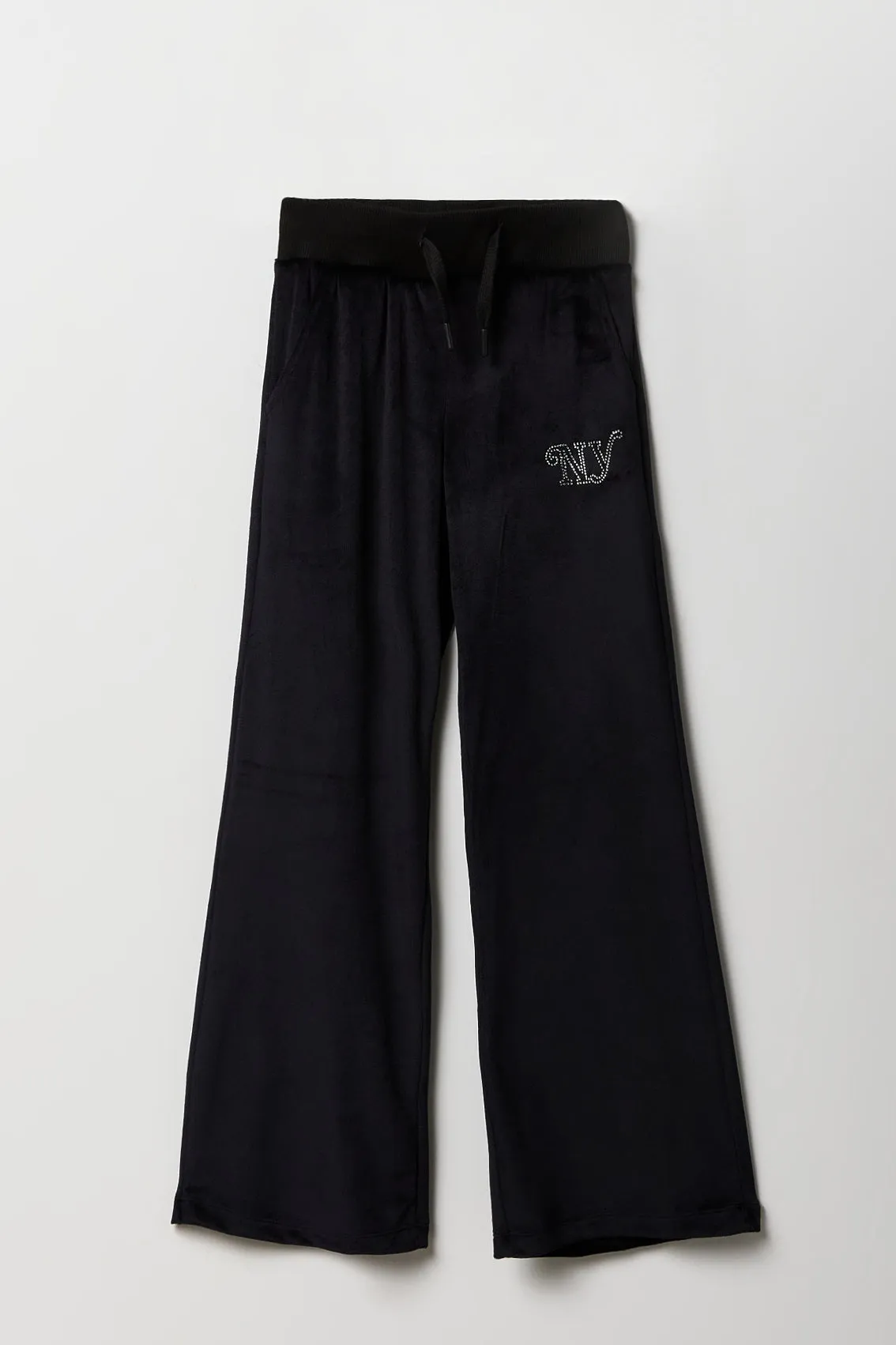 Girls Aeropostale Velour Wide Leg Pant