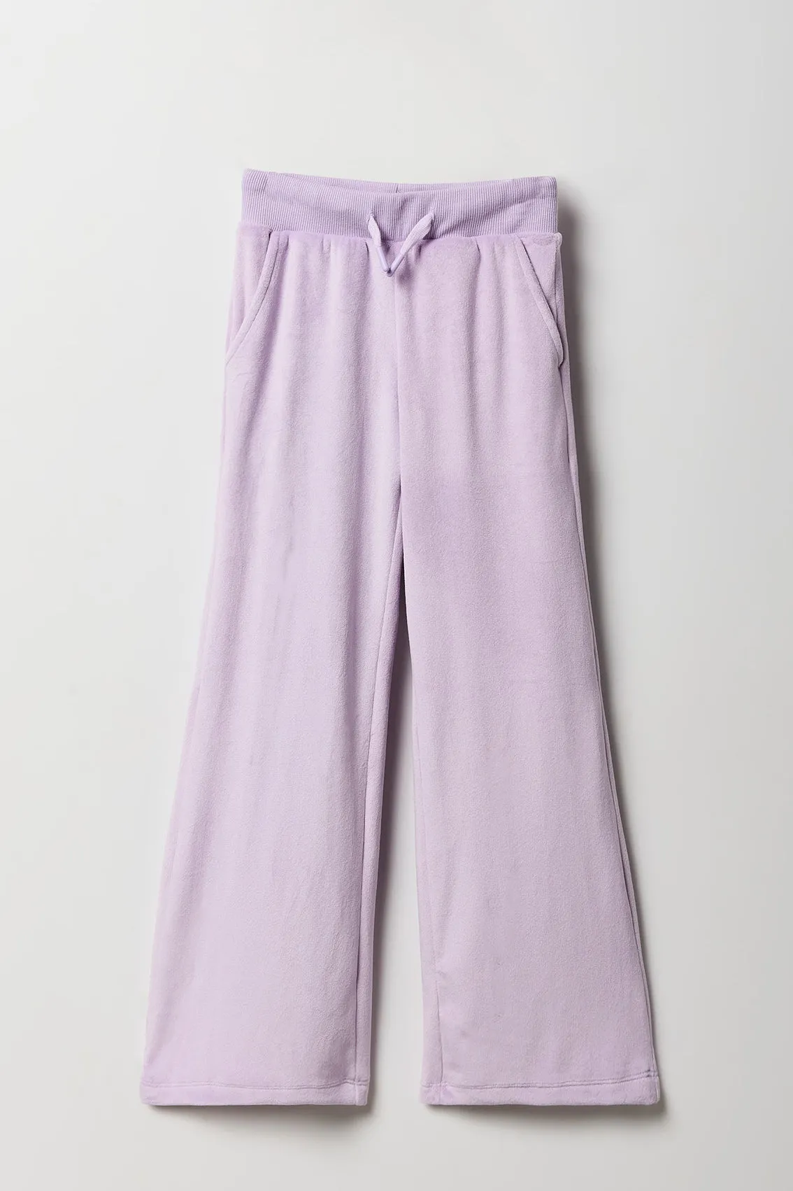 Girls Aeropostale Velour Wide Leg Pant