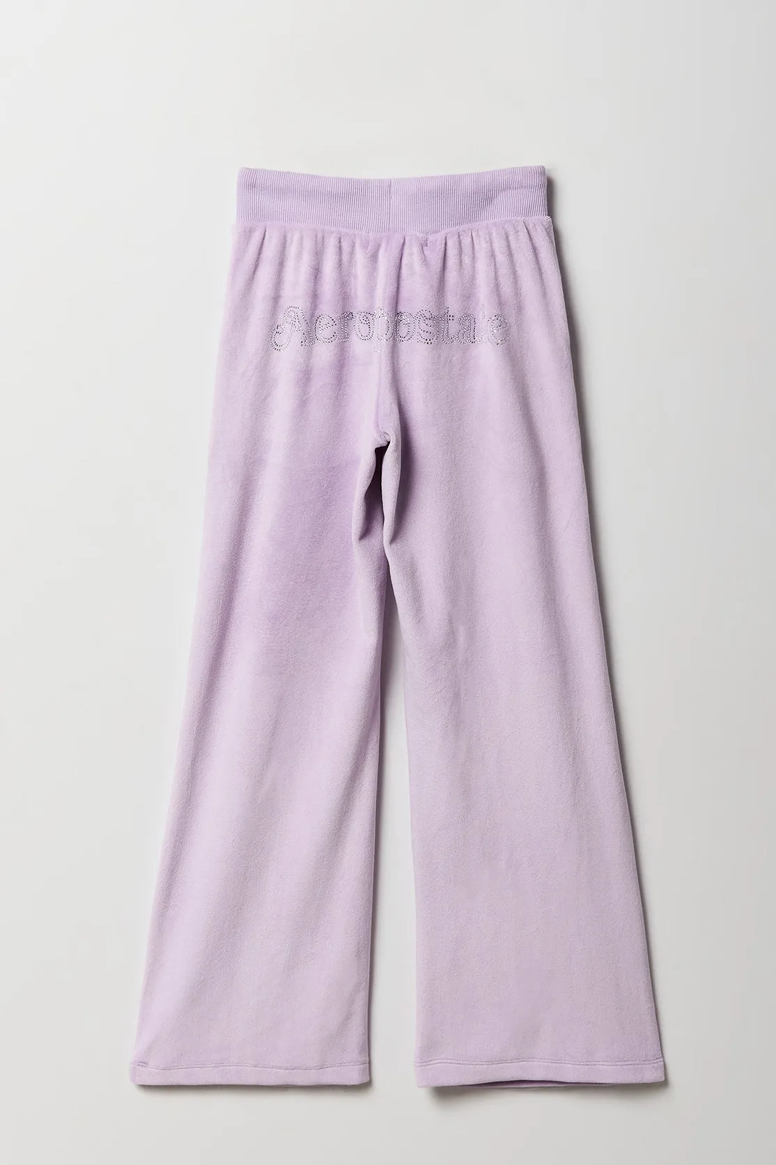 Girls Aeropostale Velour Wide Leg Pant