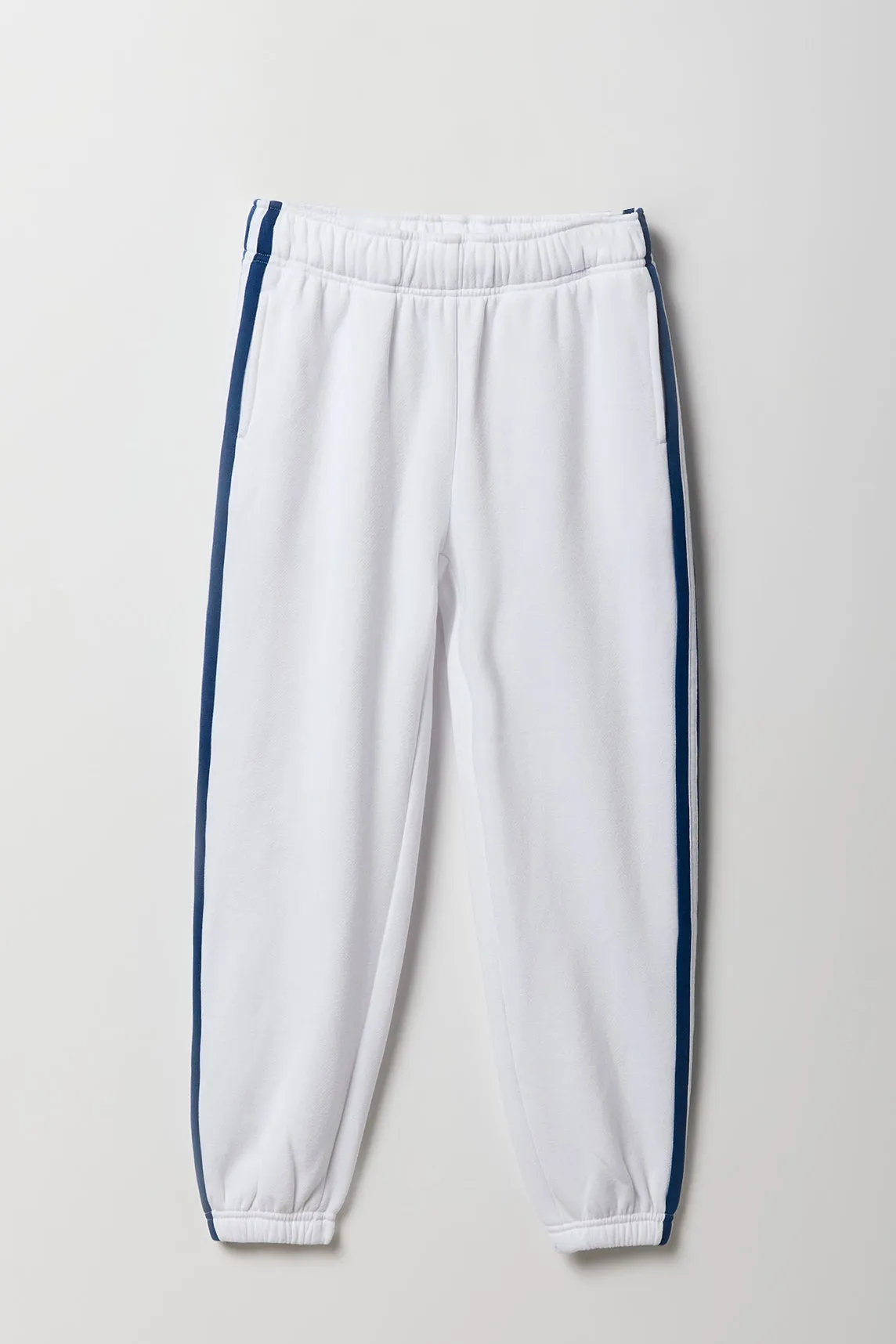 Girls Side Striped Fleece Jogger