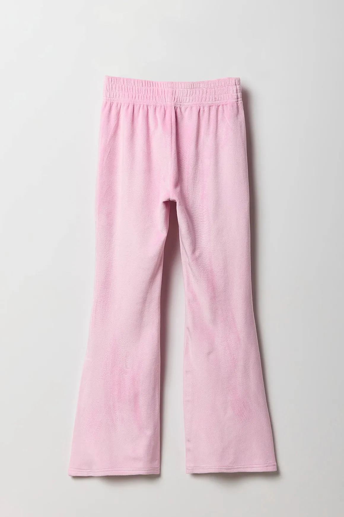 Girls Velour Quarter Flare Pant