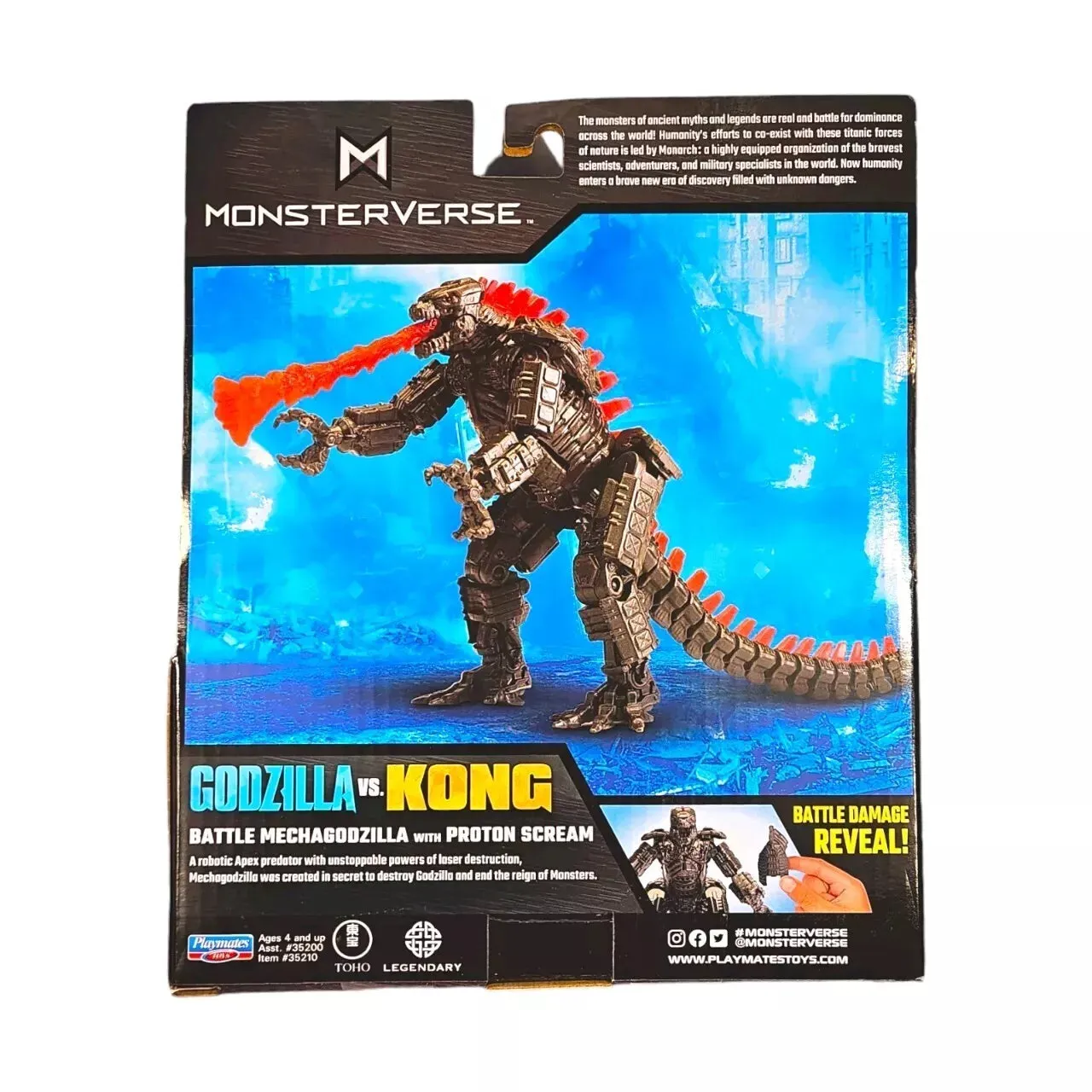 Godzilla x Kong Monsterverse: 6" Battle Mechagodzilla Figure With Proton Scream