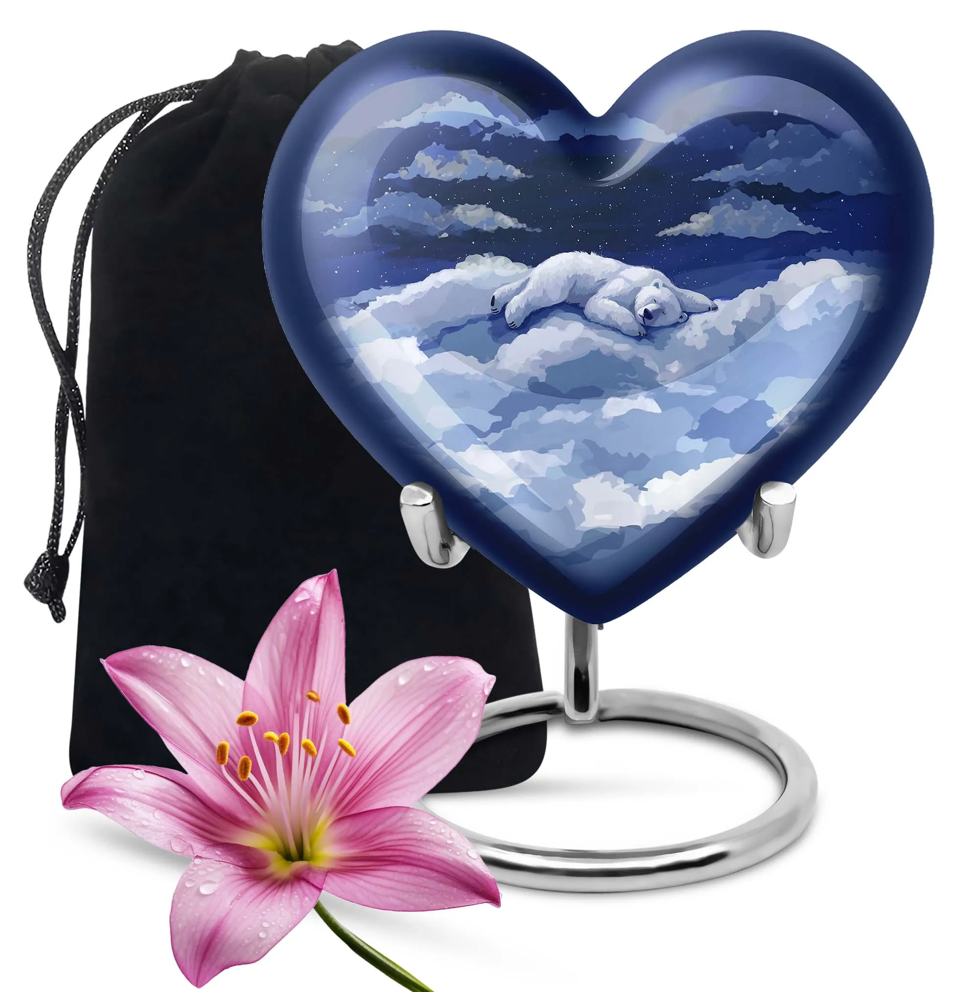Graceful Bear Memorial Urn For Ashes: A Symbolic Token of Love