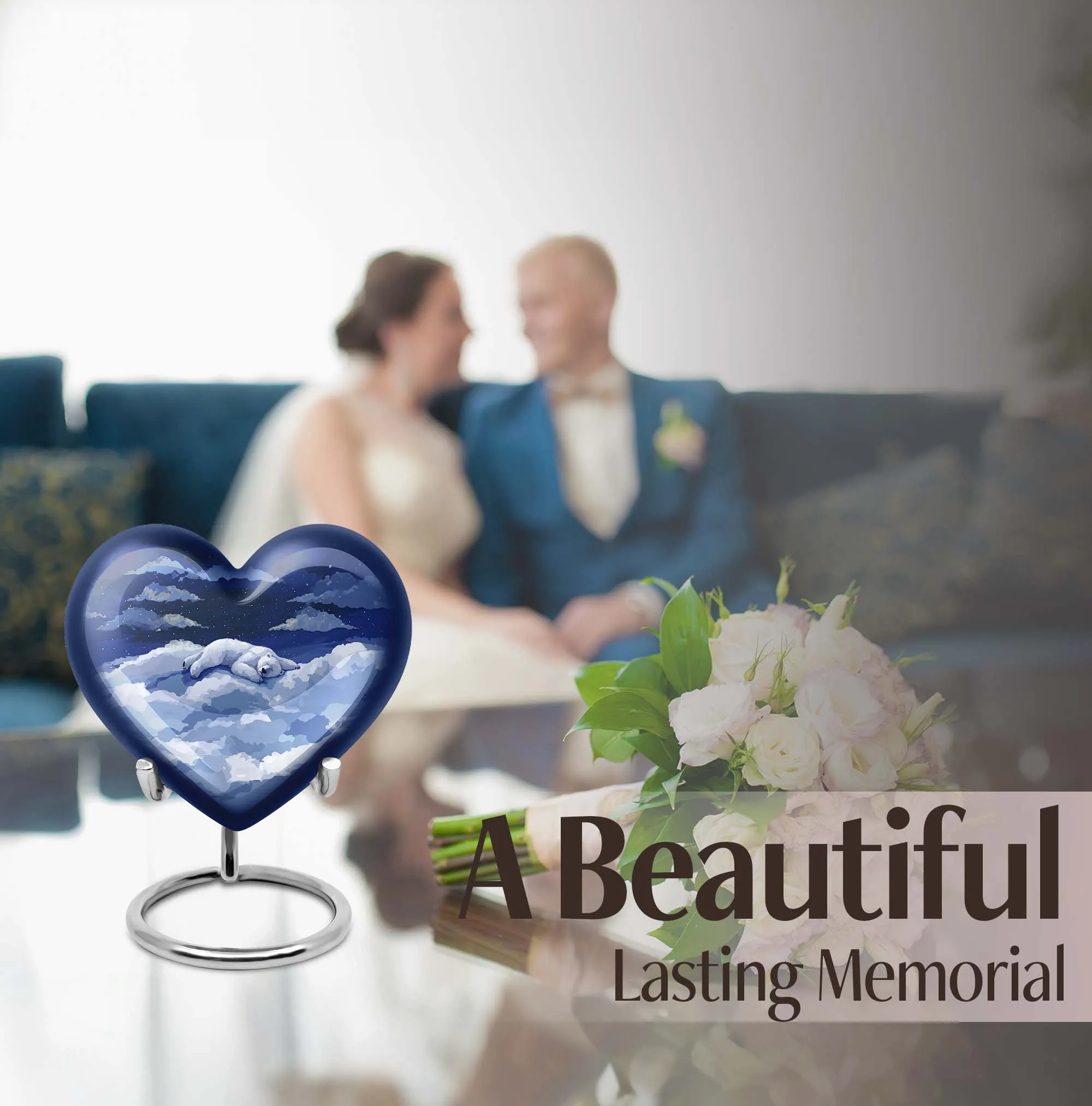 Graceful Bear Memorial Urn For Ashes: A Symbolic Token of Love