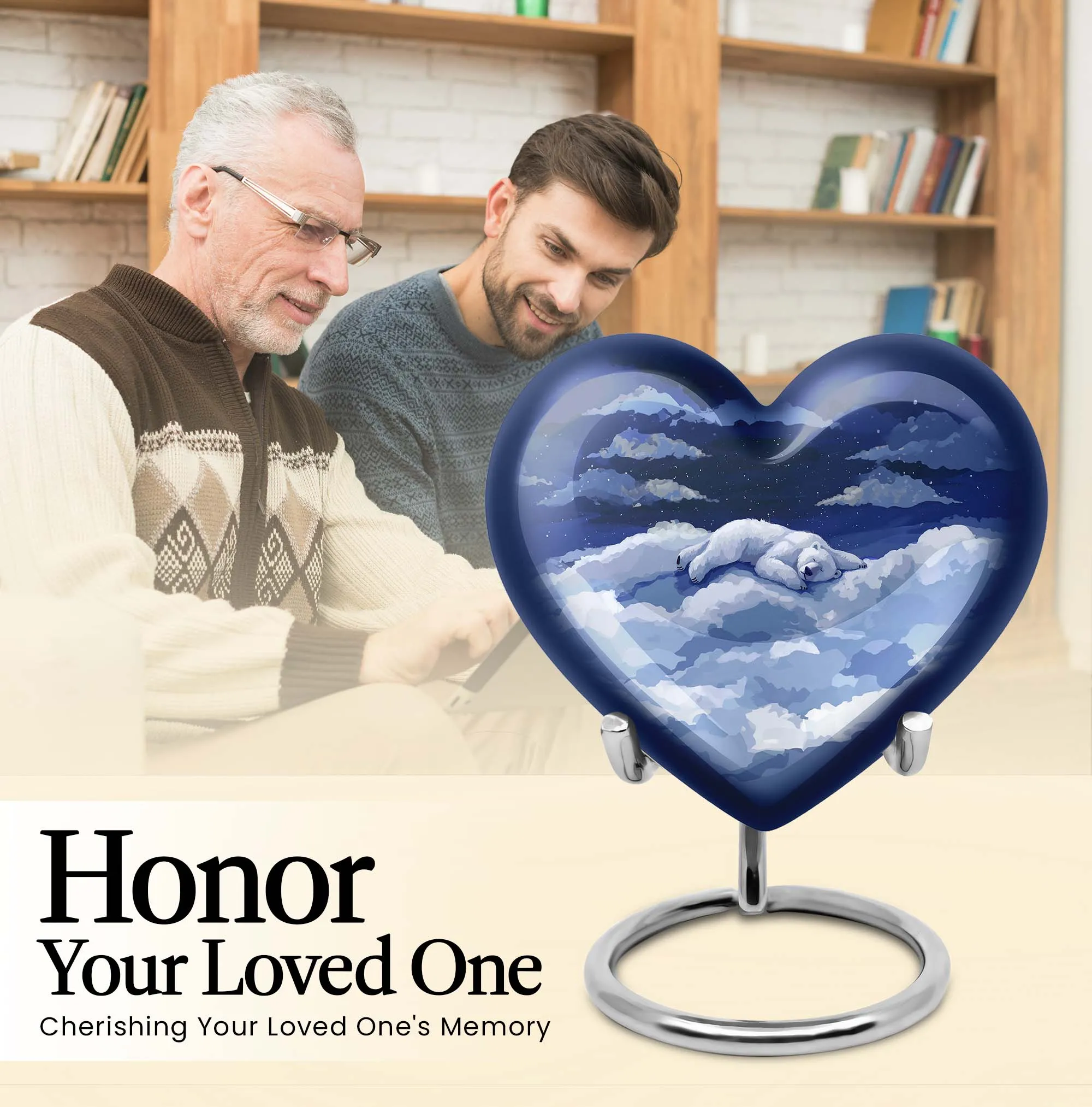 Graceful Bear Memorial Urn For Ashes: A Symbolic Token of Love