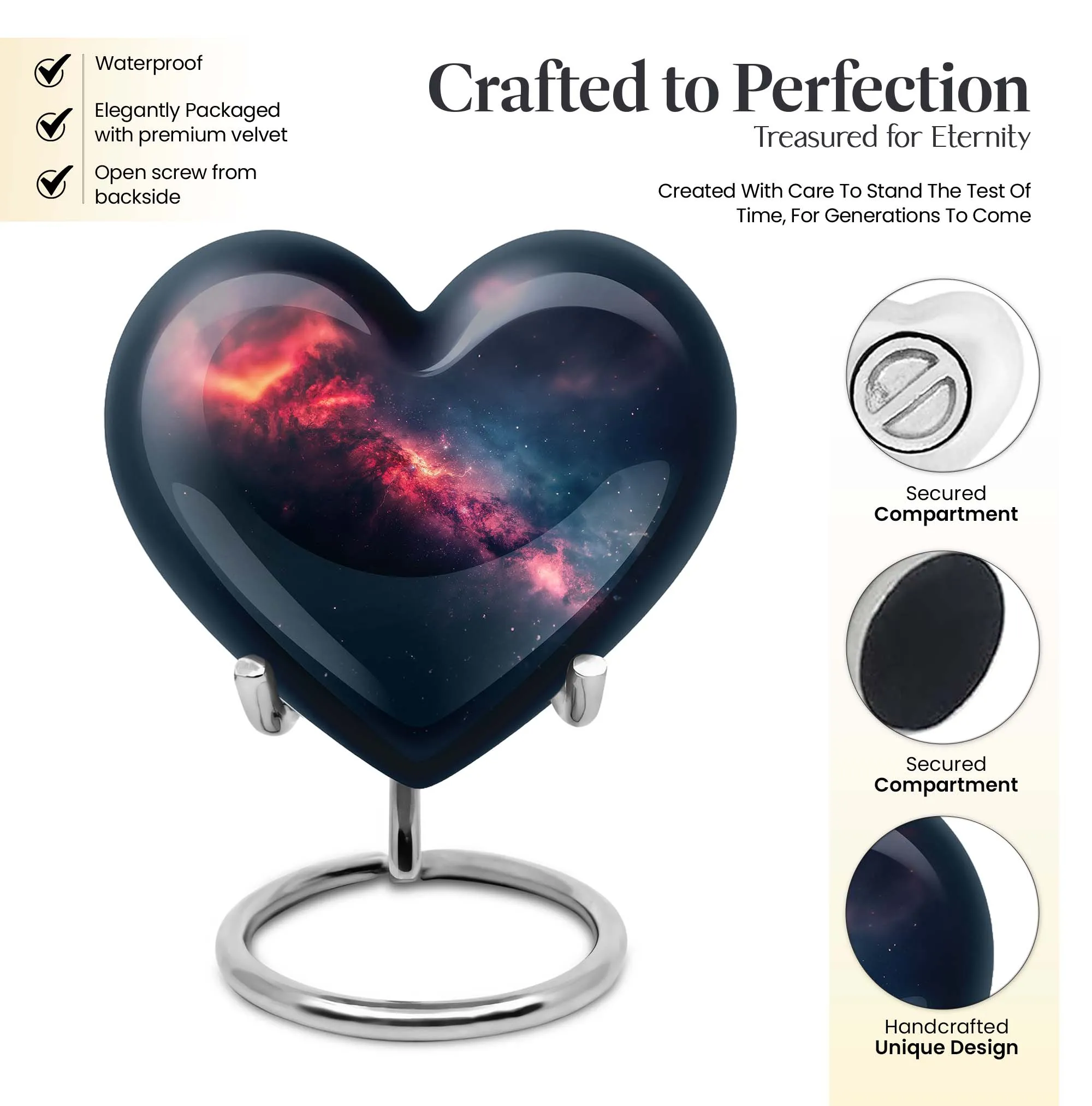 Graceful Galaxy Urn Heartfelt Memorial for Loved Ones