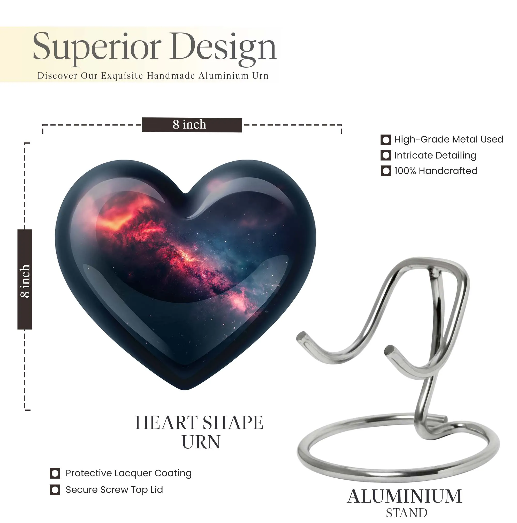 Graceful Galaxy Urn Heartfelt Memorial for Loved Ones