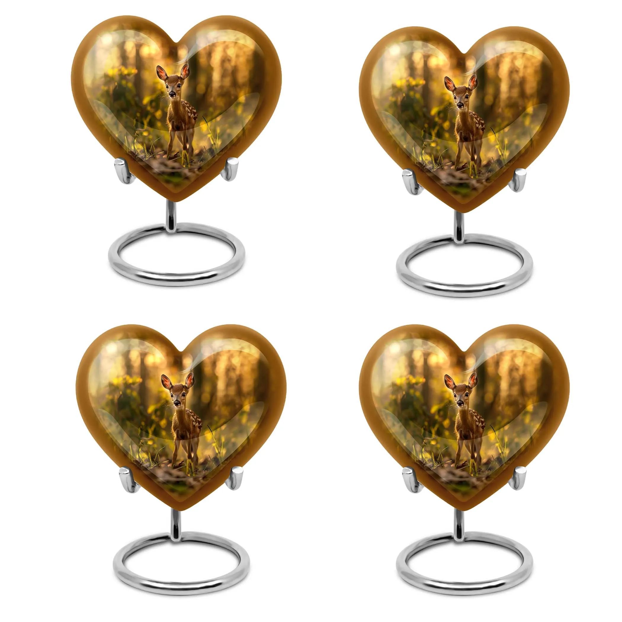 Gracious Remembrance - Deer Cremation Medium Urn for Endearing Touch
