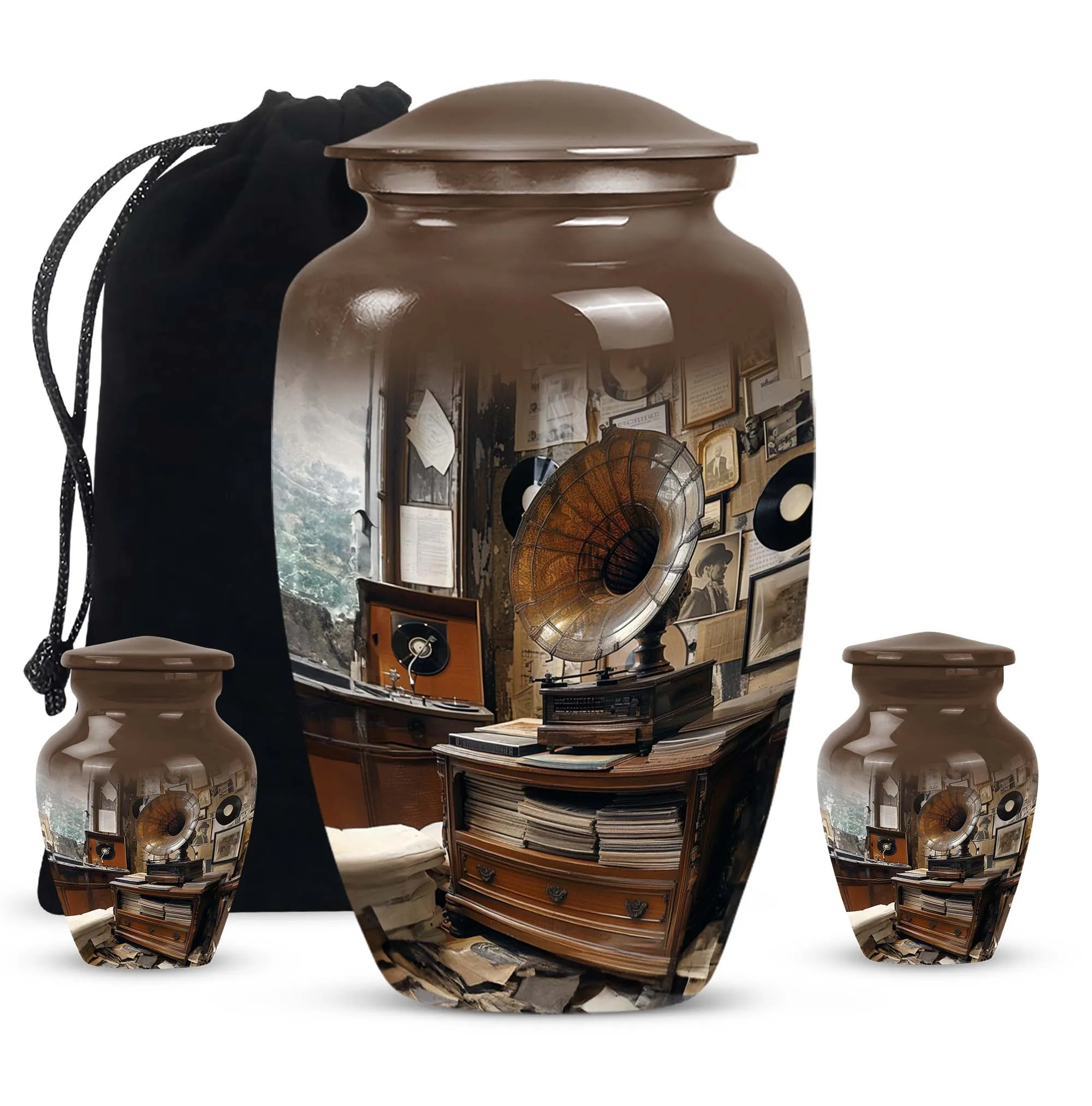 Gramophone Urn: A Timeless Memorial for Loved Ones