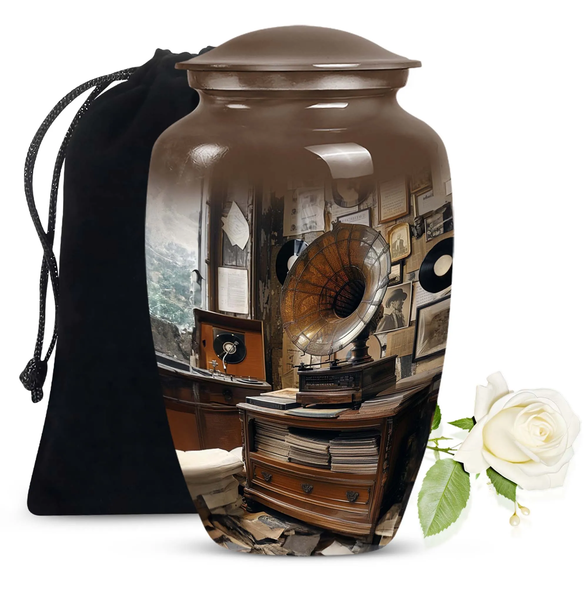 Gramophone Urn: A Timeless Memorial for Loved Ones