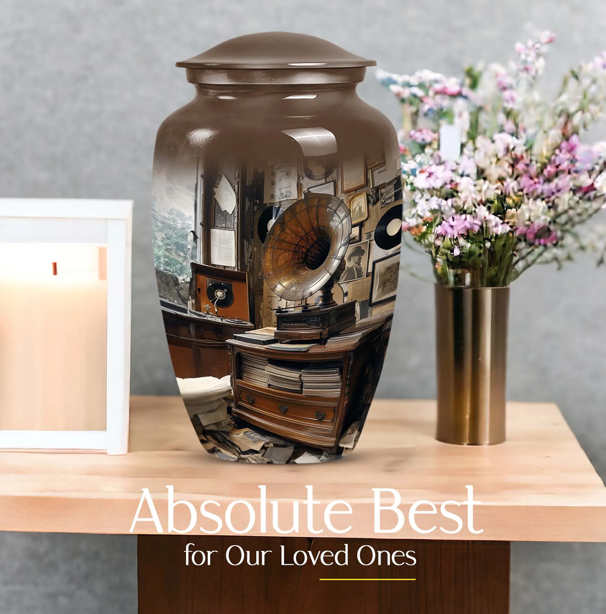 Gramophone Urn: A Timeless Memorial for Loved Ones
