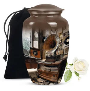 Gramophone Urn: A Timeless Memorial for Loved Ones