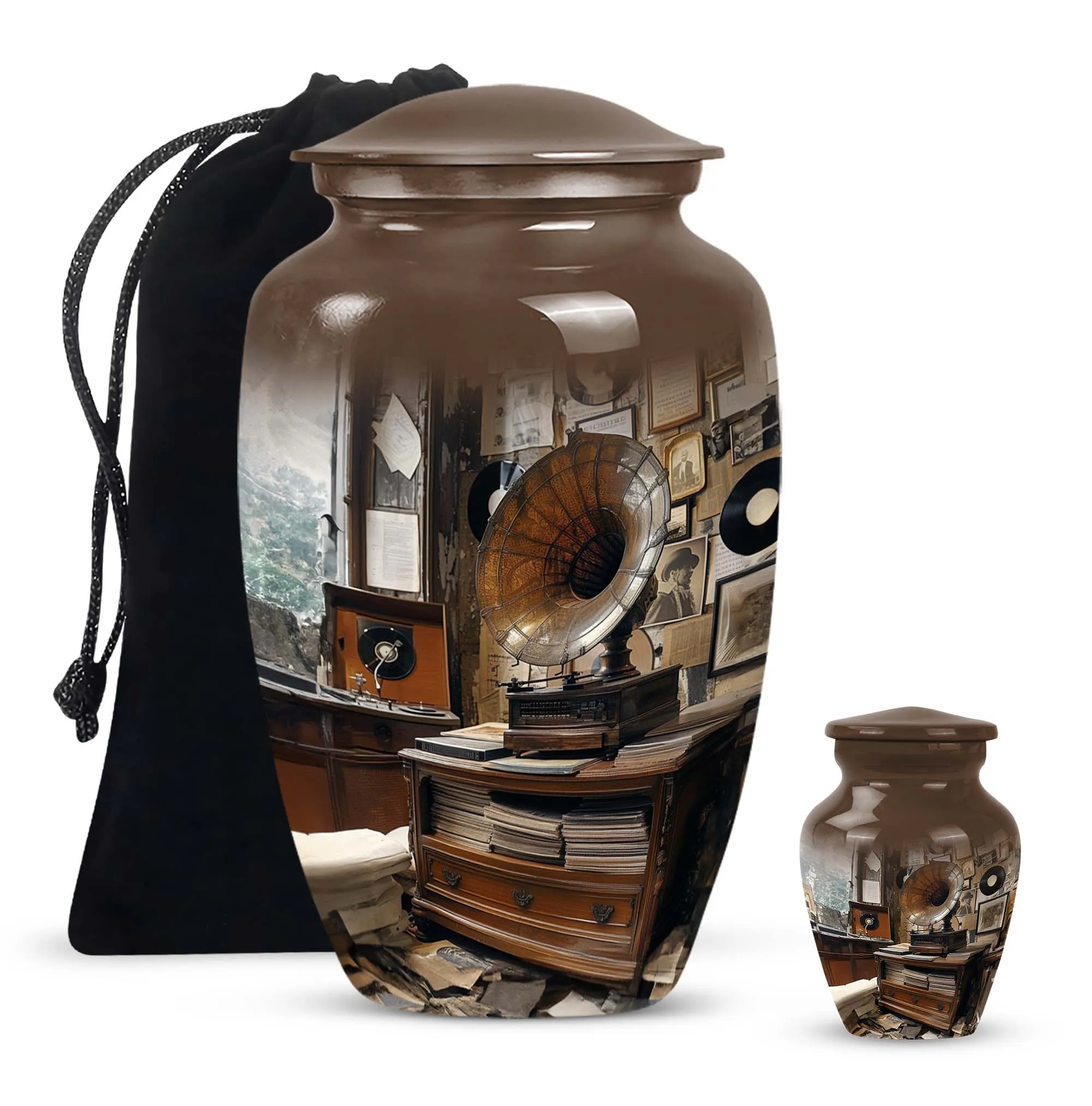Gramophone Urn: A Timeless Memorial for Loved Ones