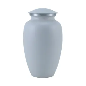 Grey White Classic Cremation Urn