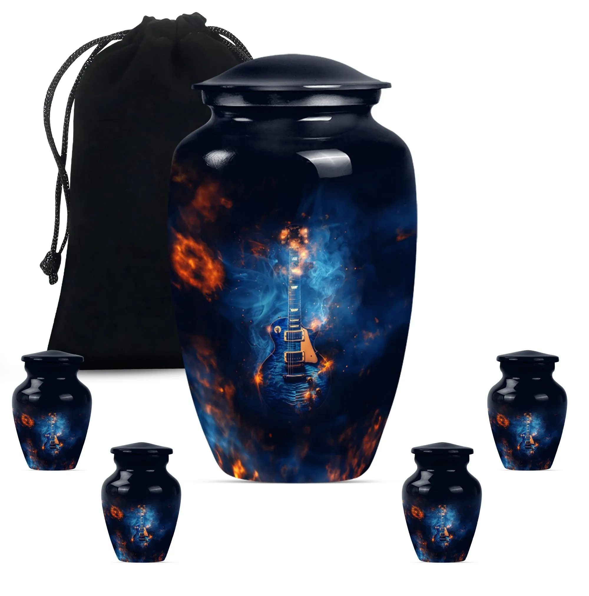 Guitar Urn Elegy: Artful Cremation Urn for Remembrance