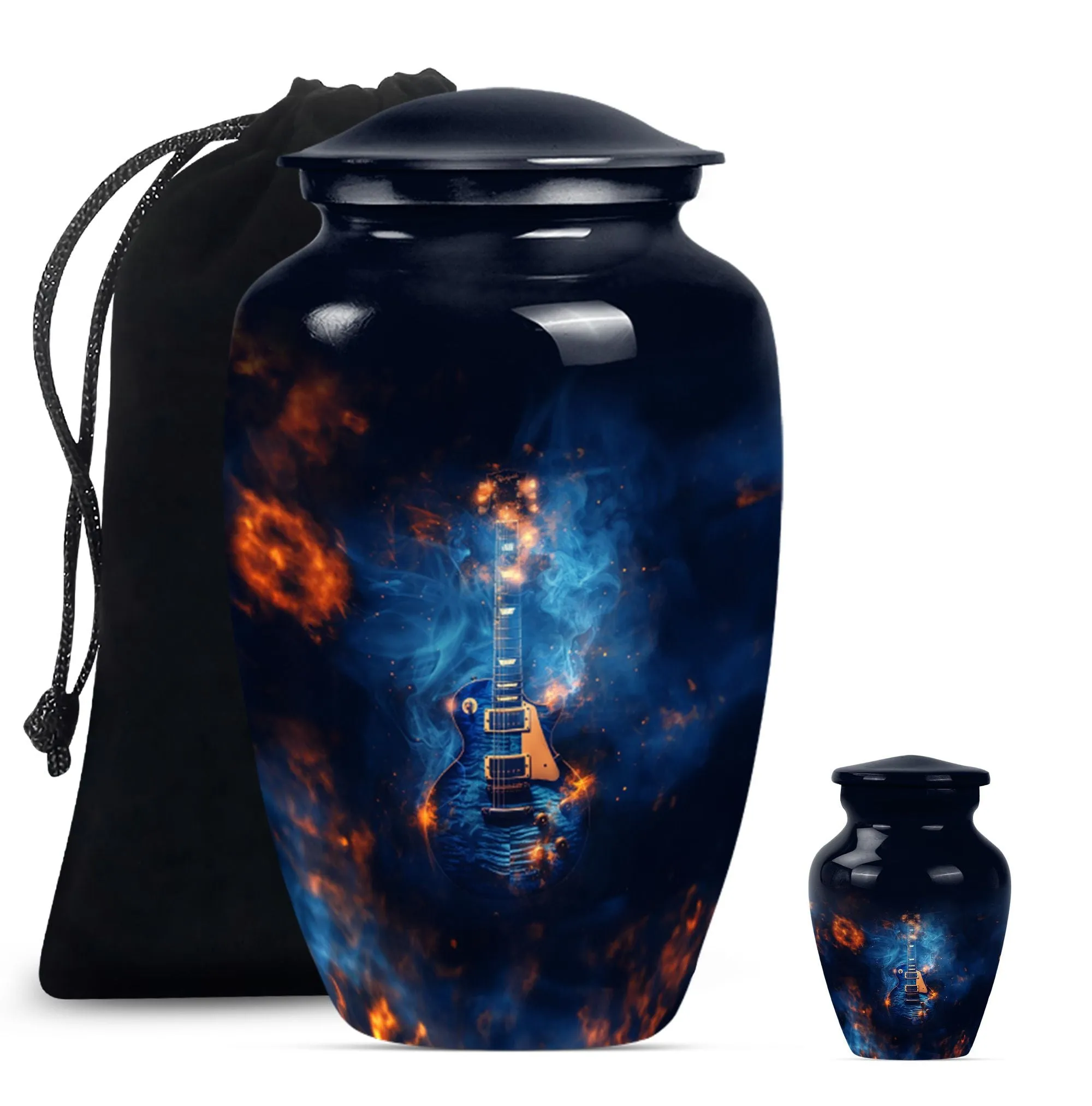 Guitar Urn Elegy: Artful Cremation Urn for Remembrance