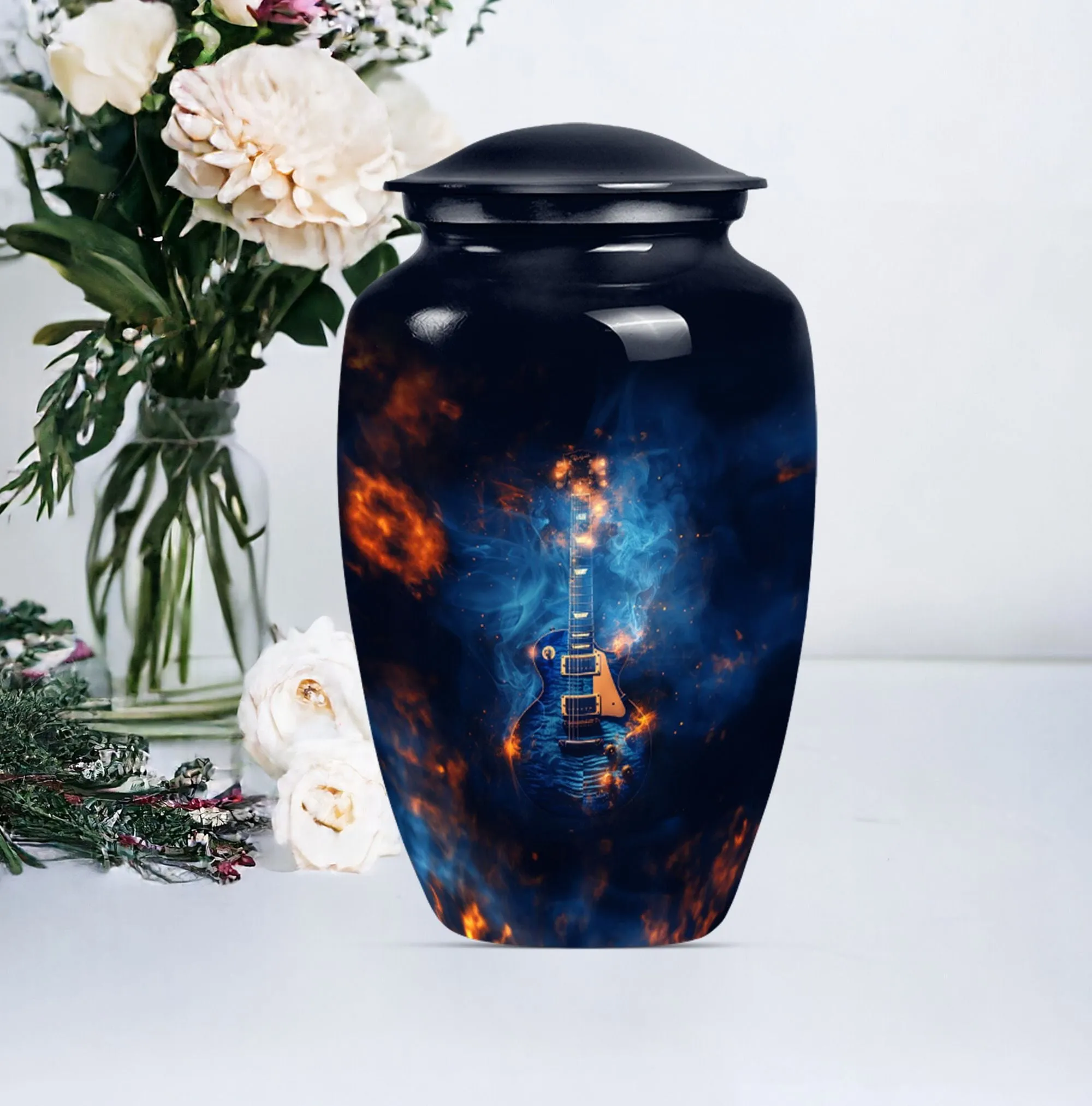 Guitar Urn Elegy: Artful Cremation Urn for Remembrance