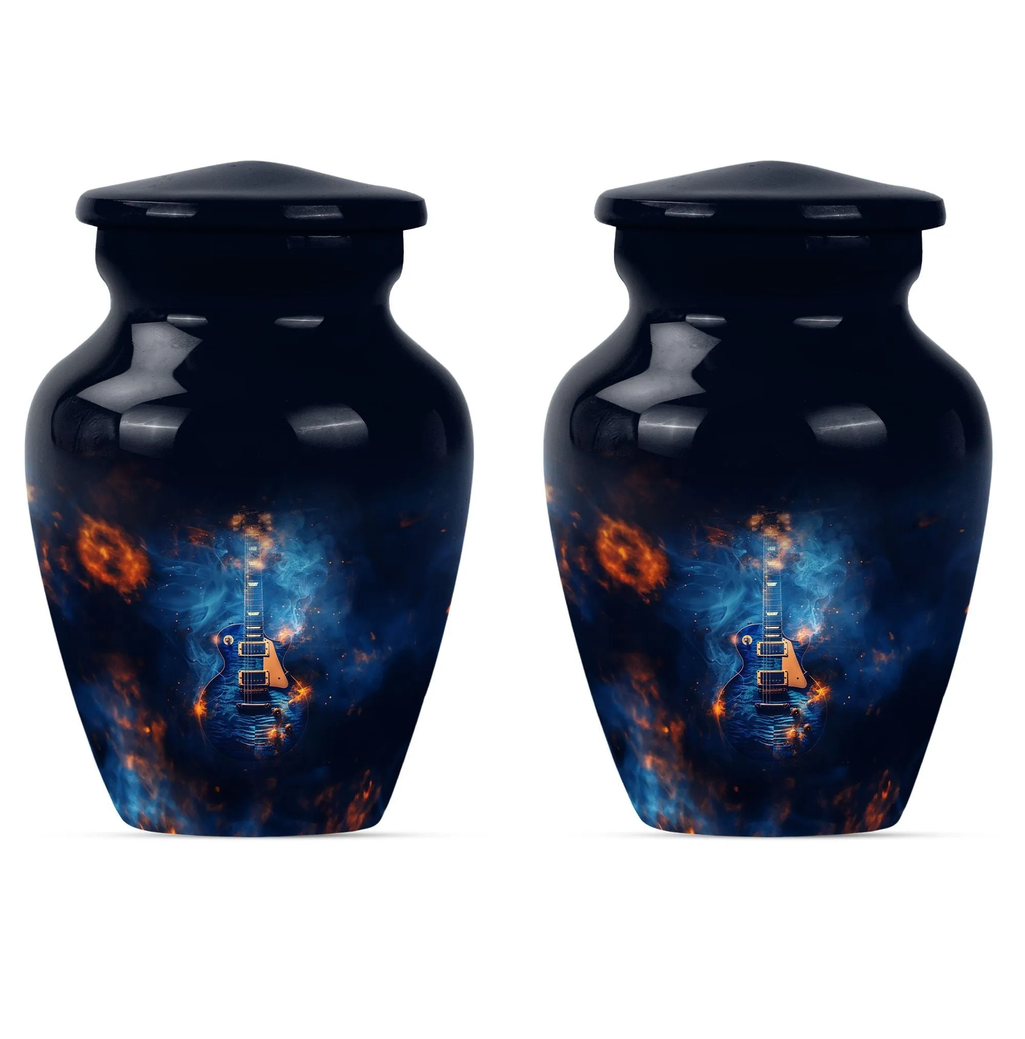Guitar Urn Elegy: Artful Cremation Urn for Remembrance