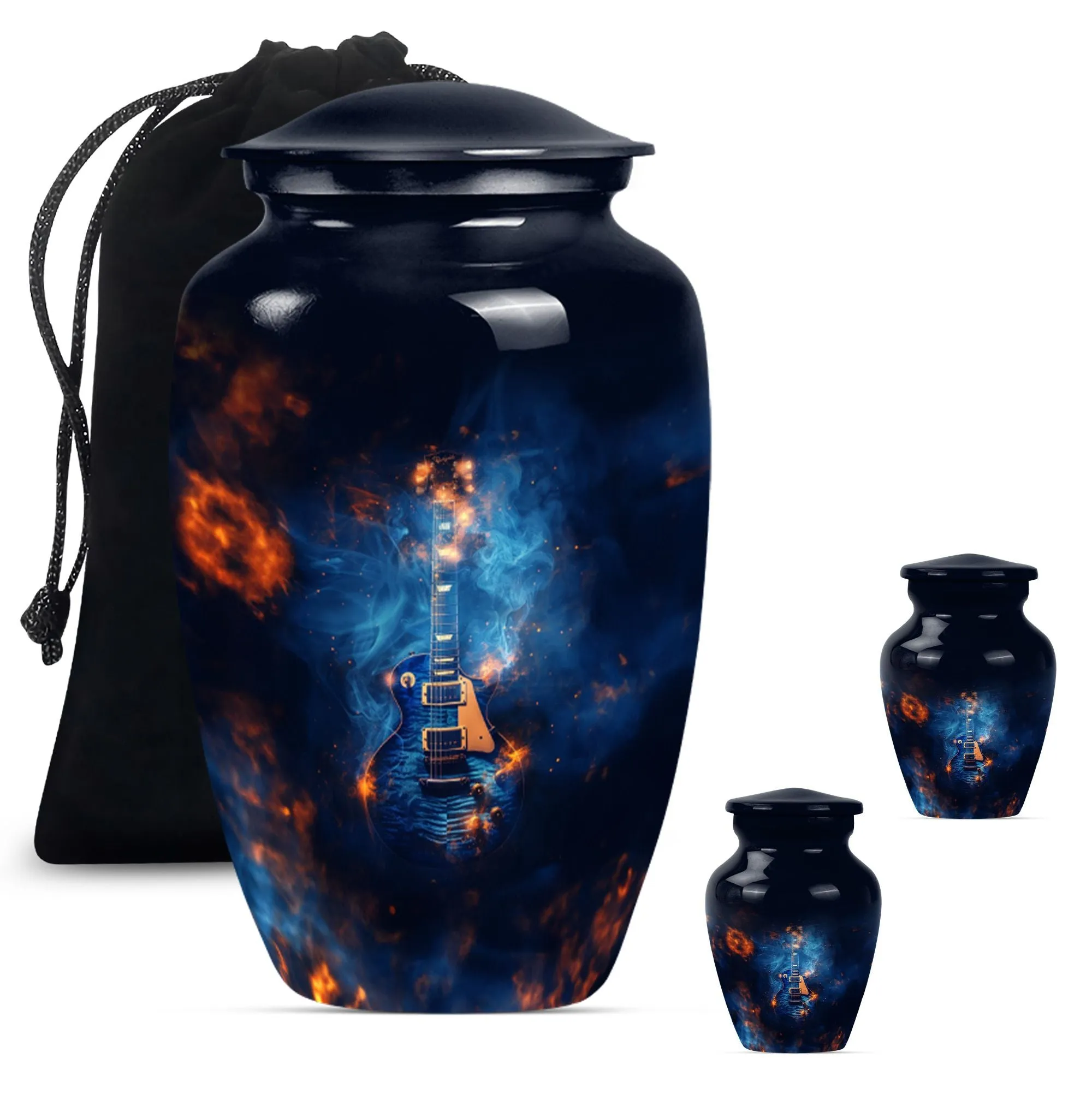 Guitar Urn Elegy: Artful Cremation Urn for Remembrance