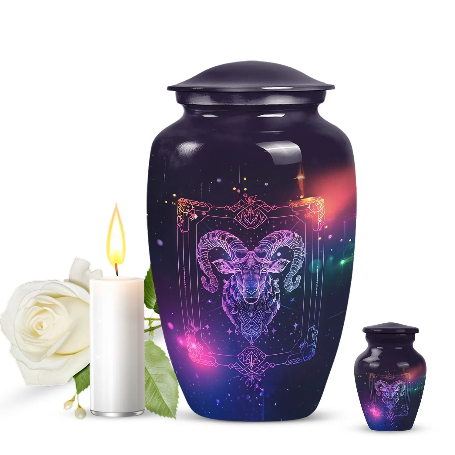 Harmony Zodiac Cremation Tribute - Premium Ashes Urn