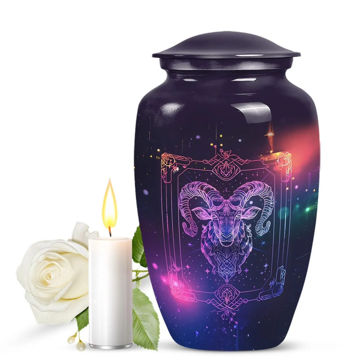 Harmony Zodiac Cremation Tribute - Premium Ashes Urn