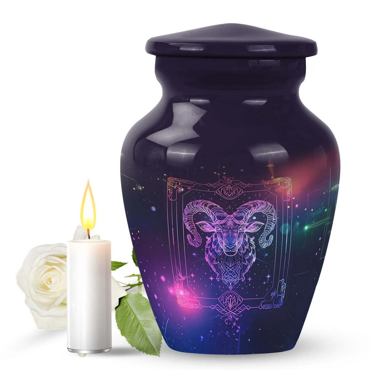 Harmony Zodiac Cremation Tribute - Premium Ashes Urn
