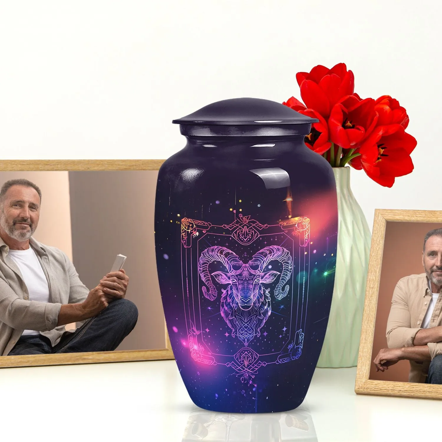 Harmony Zodiac Cremation Tribute - Premium Ashes Urn