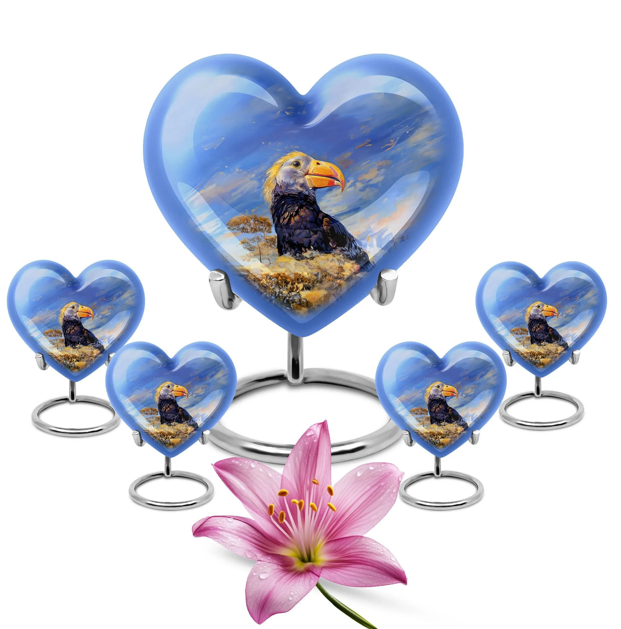 Heartfelt Memories Puffin Bird Ashes Keepsake Urn