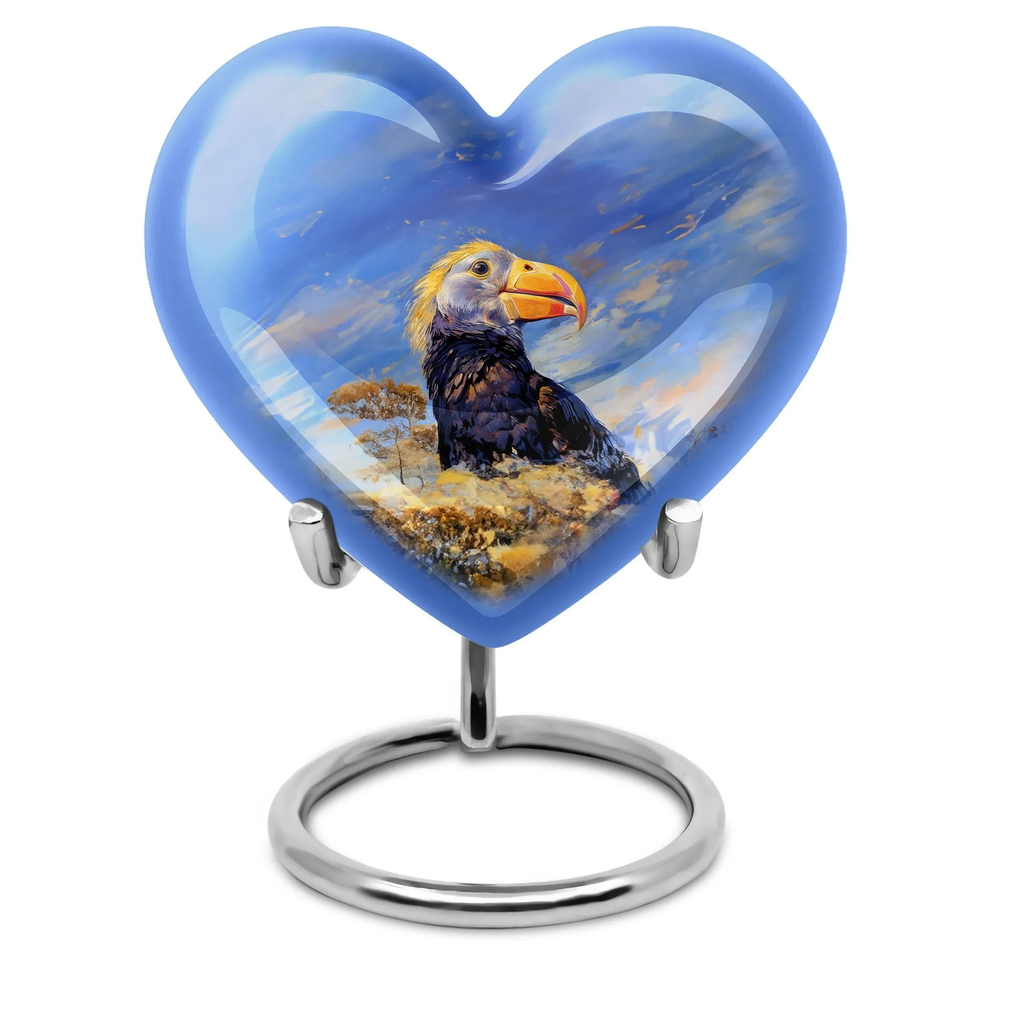 Heartfelt Memories Puffin Bird Ashes Keepsake Urn