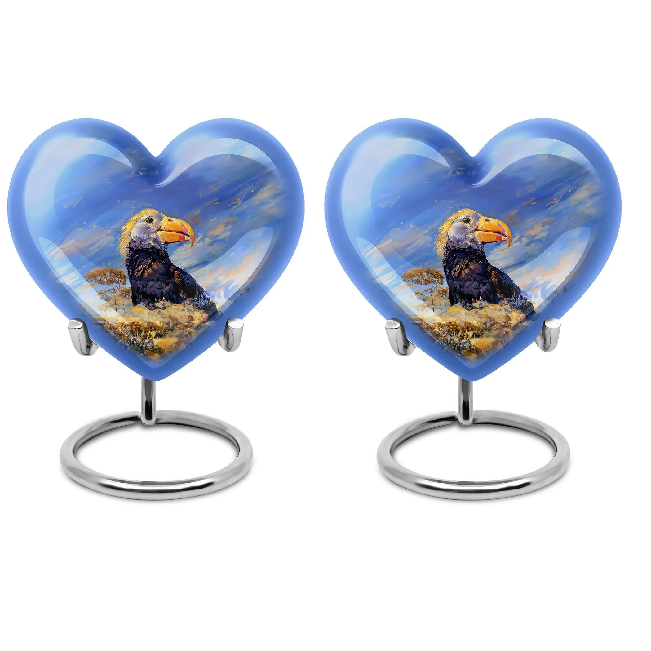 Heartfelt Memories Puffin Bird Ashes Keepsake Urn
