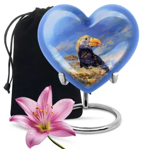 Heartfelt Memories Puffin Bird Ashes Keepsake Urn
