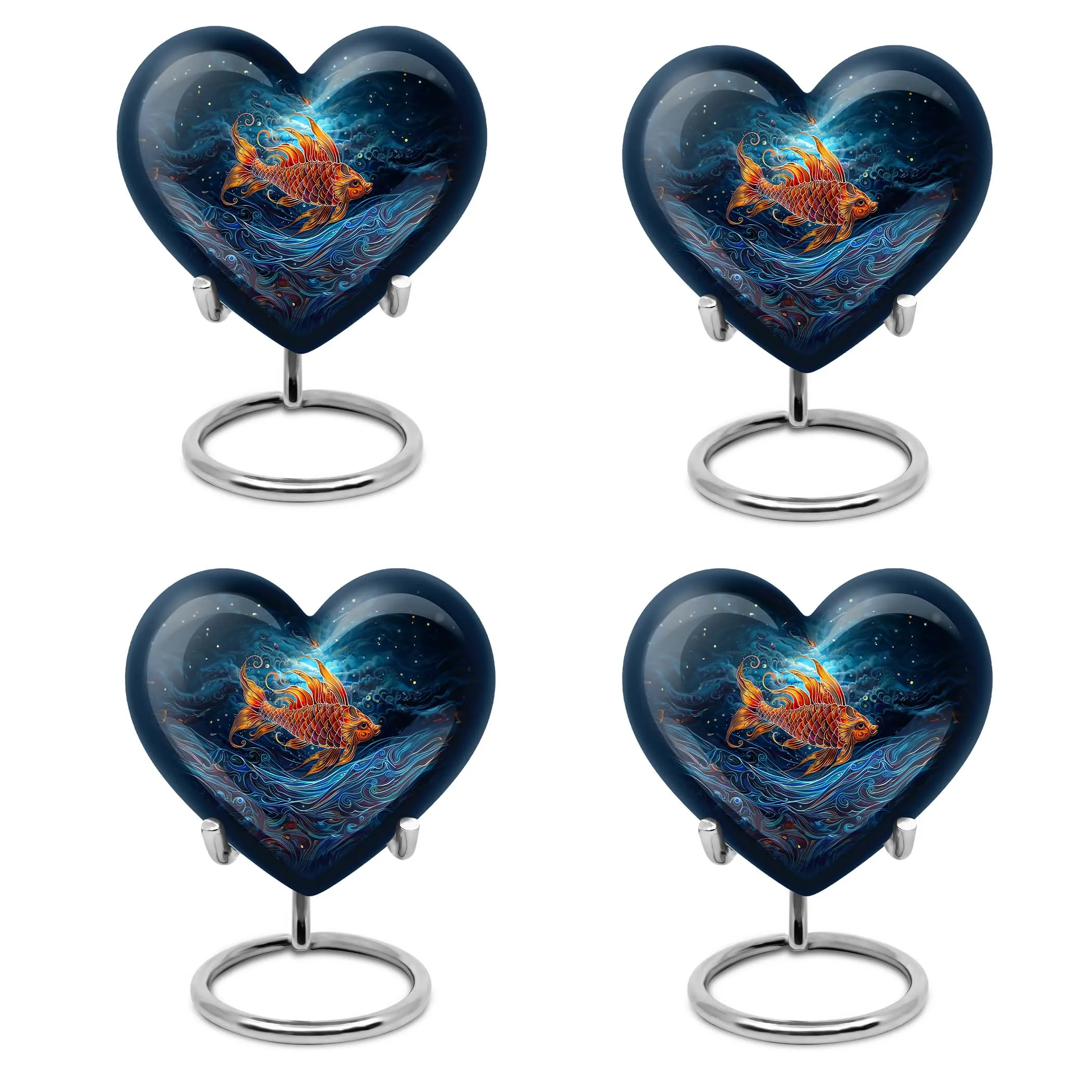 Heartfelt Remembrance - A Contemporary Catholic Cremation Urn