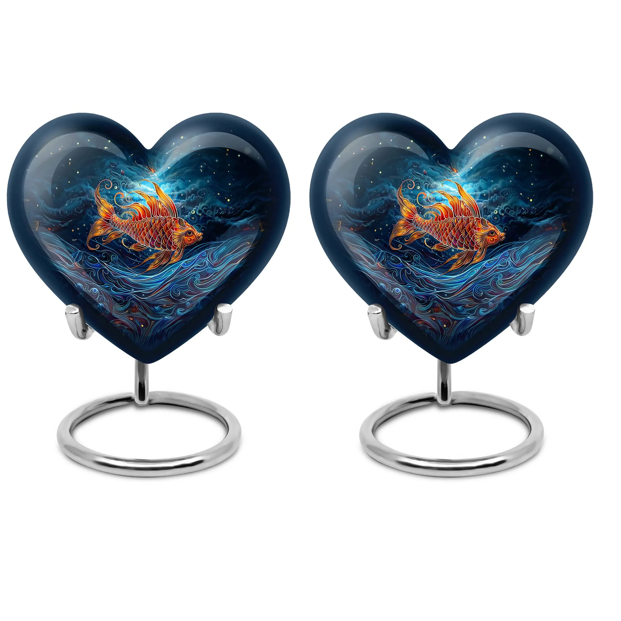 Heartfelt Remembrance - A Contemporary Catholic Cremation Urn