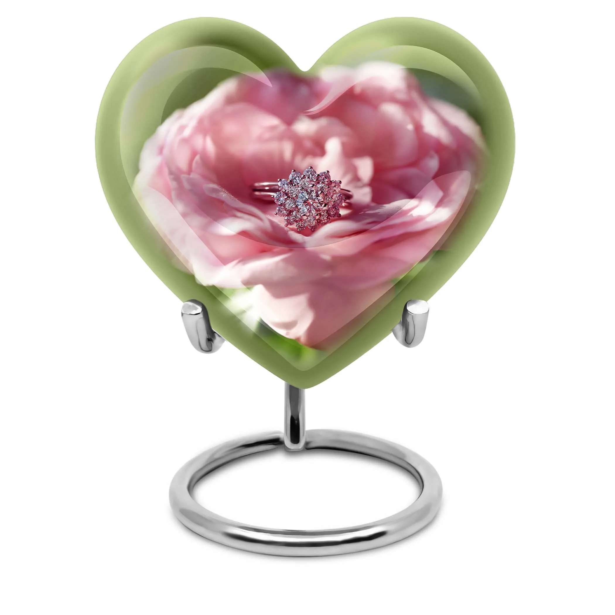 Heartfelt Remembrance - Artistic Ring Urn for Memorial Tribute