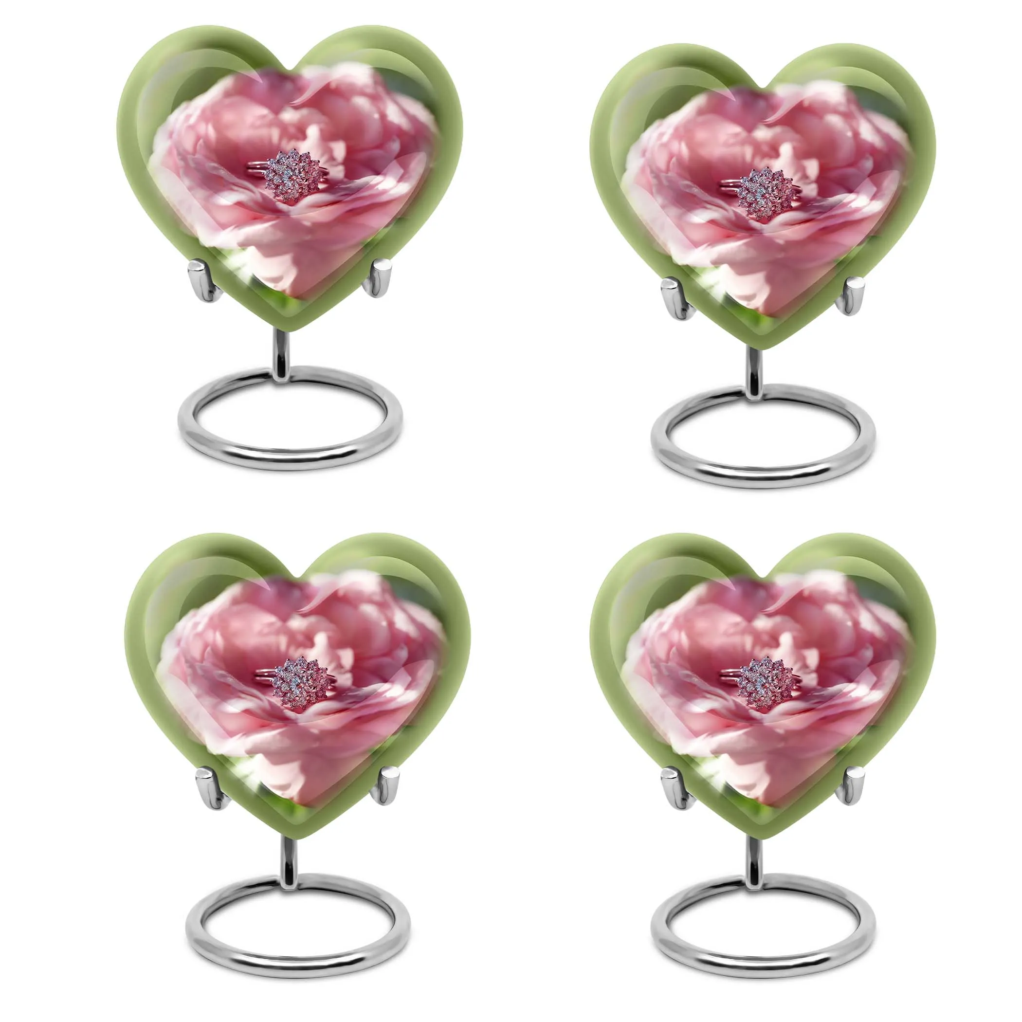 Heartfelt Remembrance - Artistic Ring Urn for Memorial Tribute