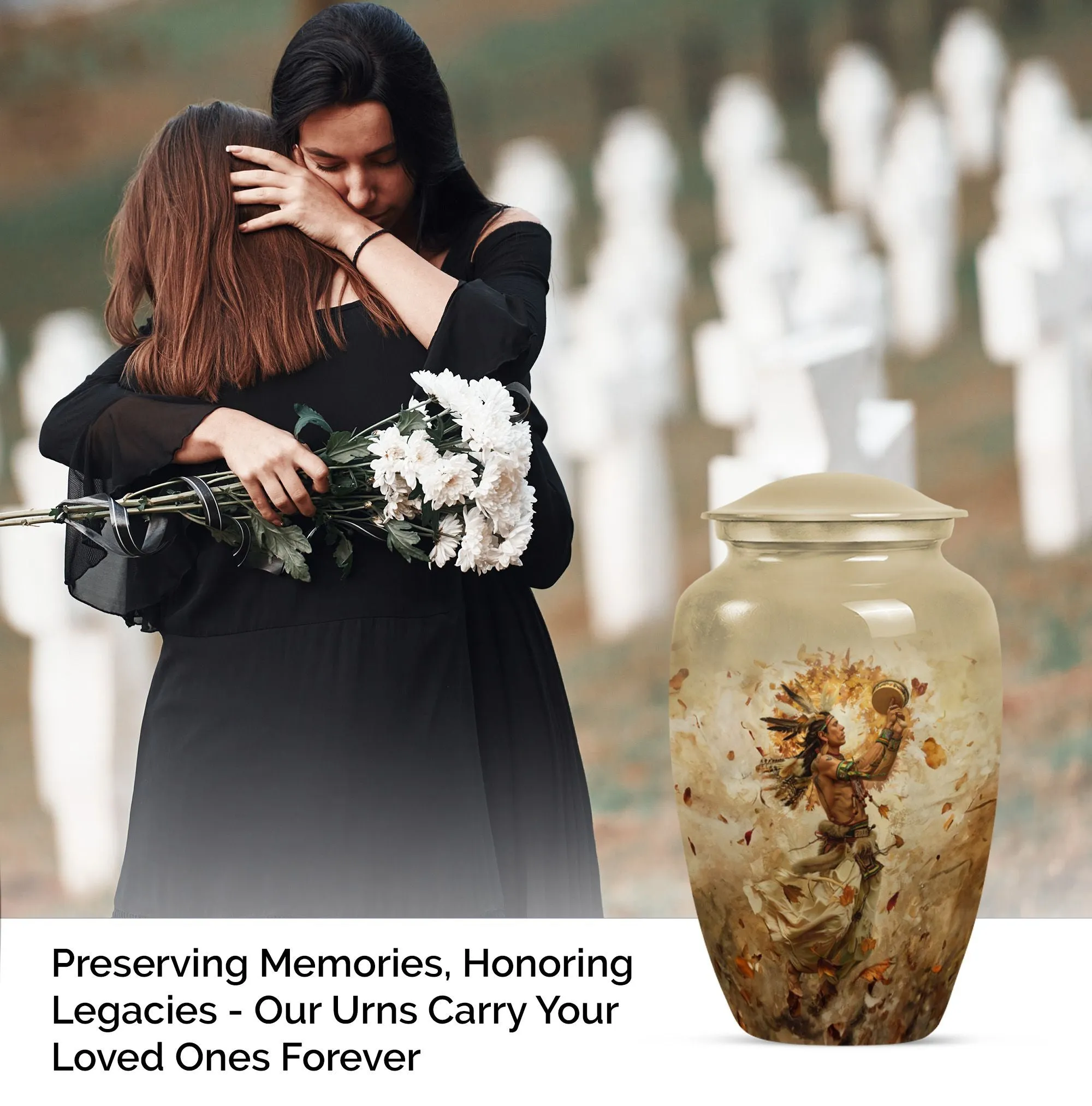 Homage Tribute - Native American Inspired Cremation Urn for Men