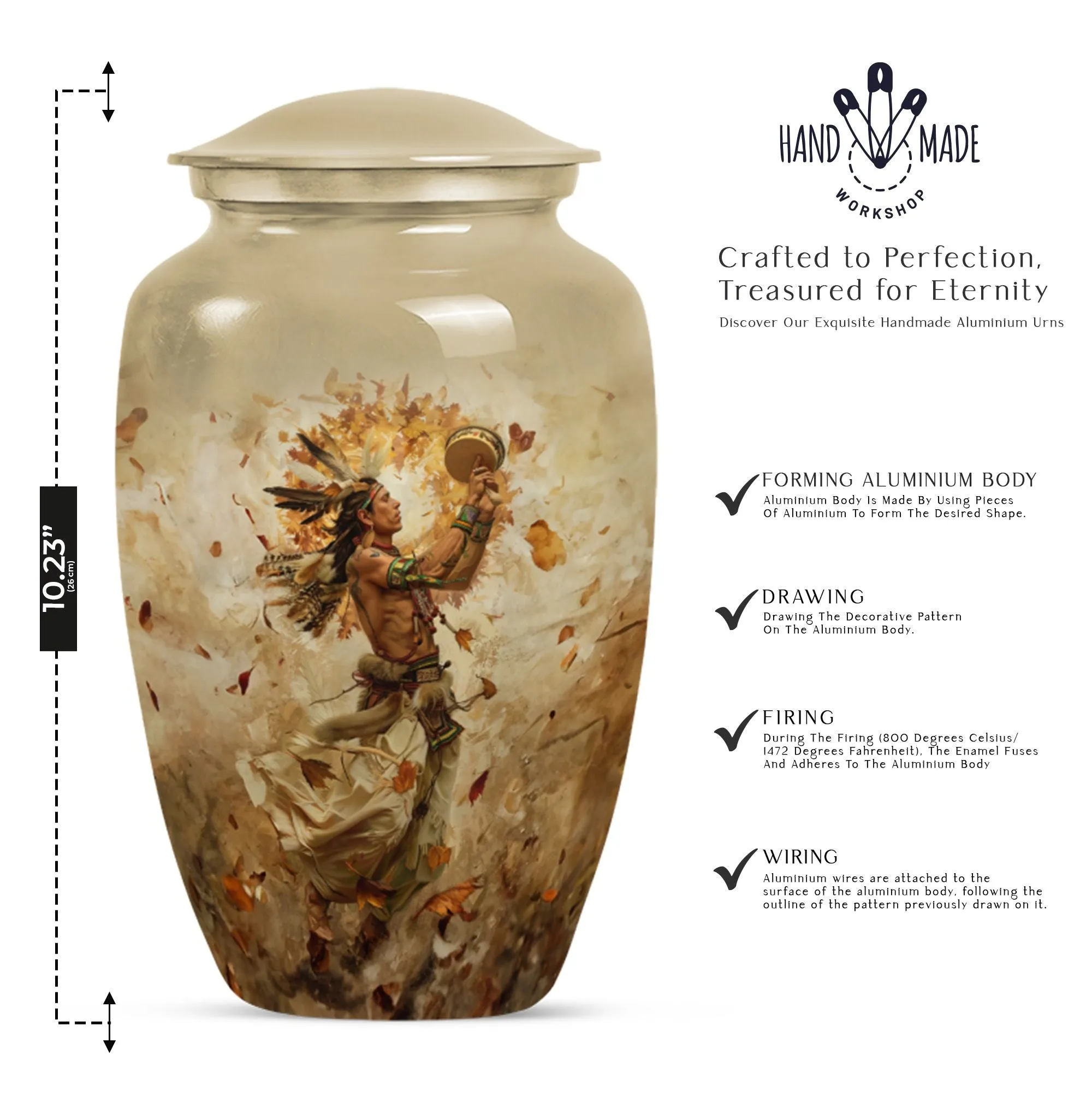 Homage Tribute - Native American Inspired Cremation Urn for Men