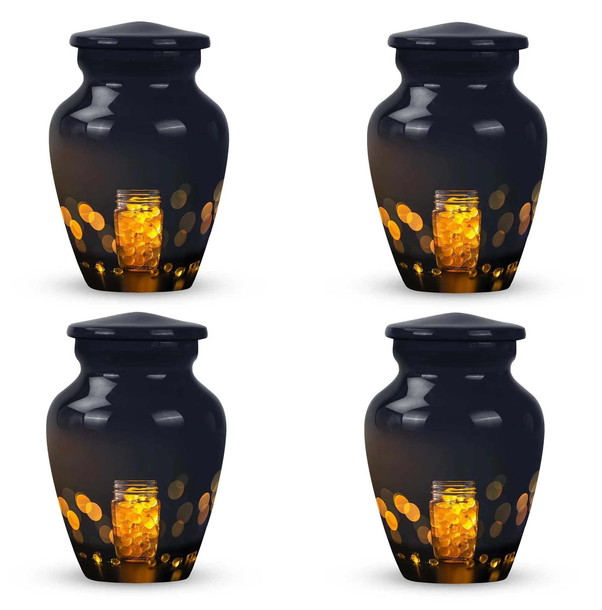 Honey Pot Tribute: Medium Memorial Urn for your Cherished Ones