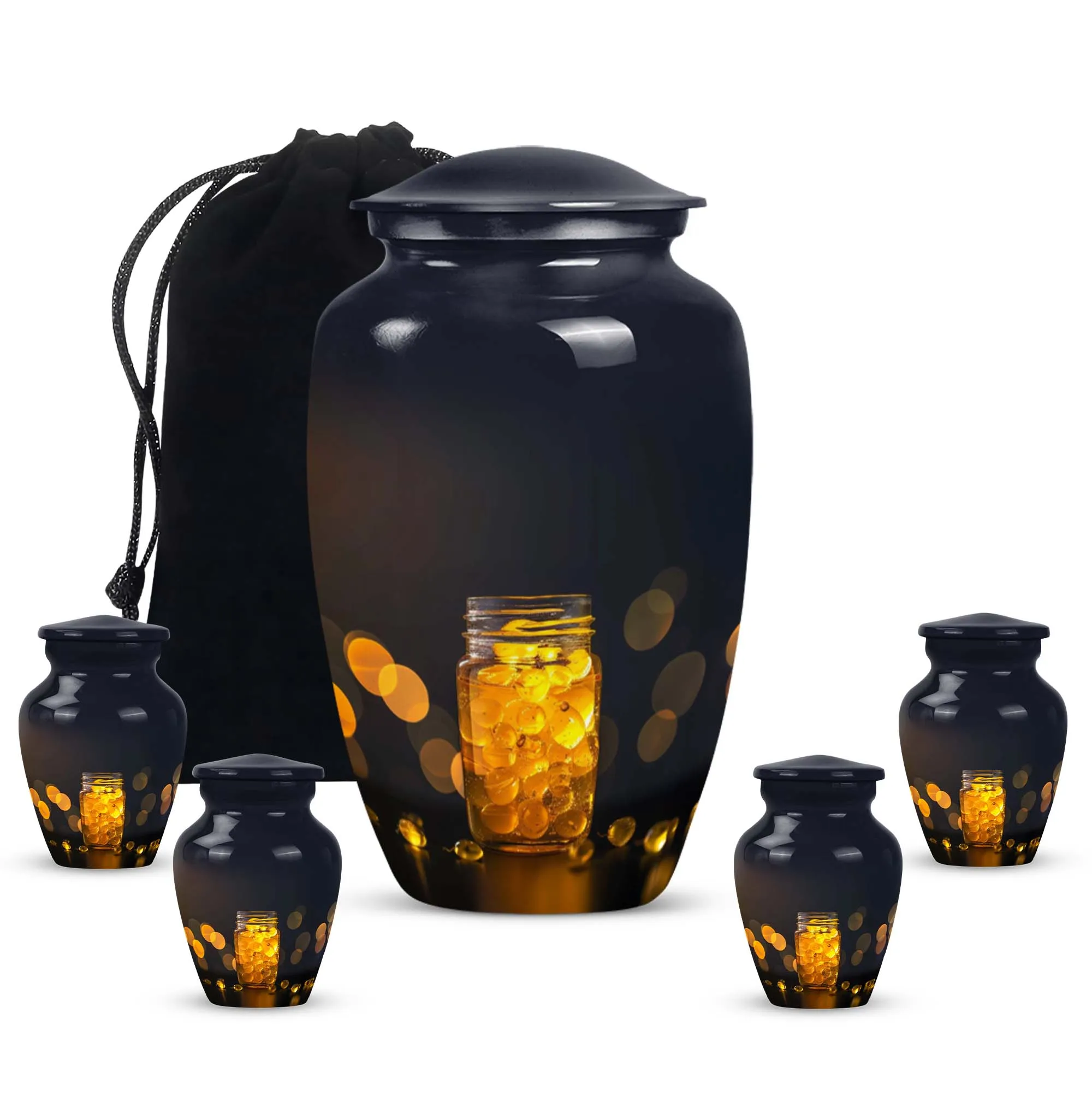 Honey Pot Tribute: Medium Memorial Urn for your Cherished Ones