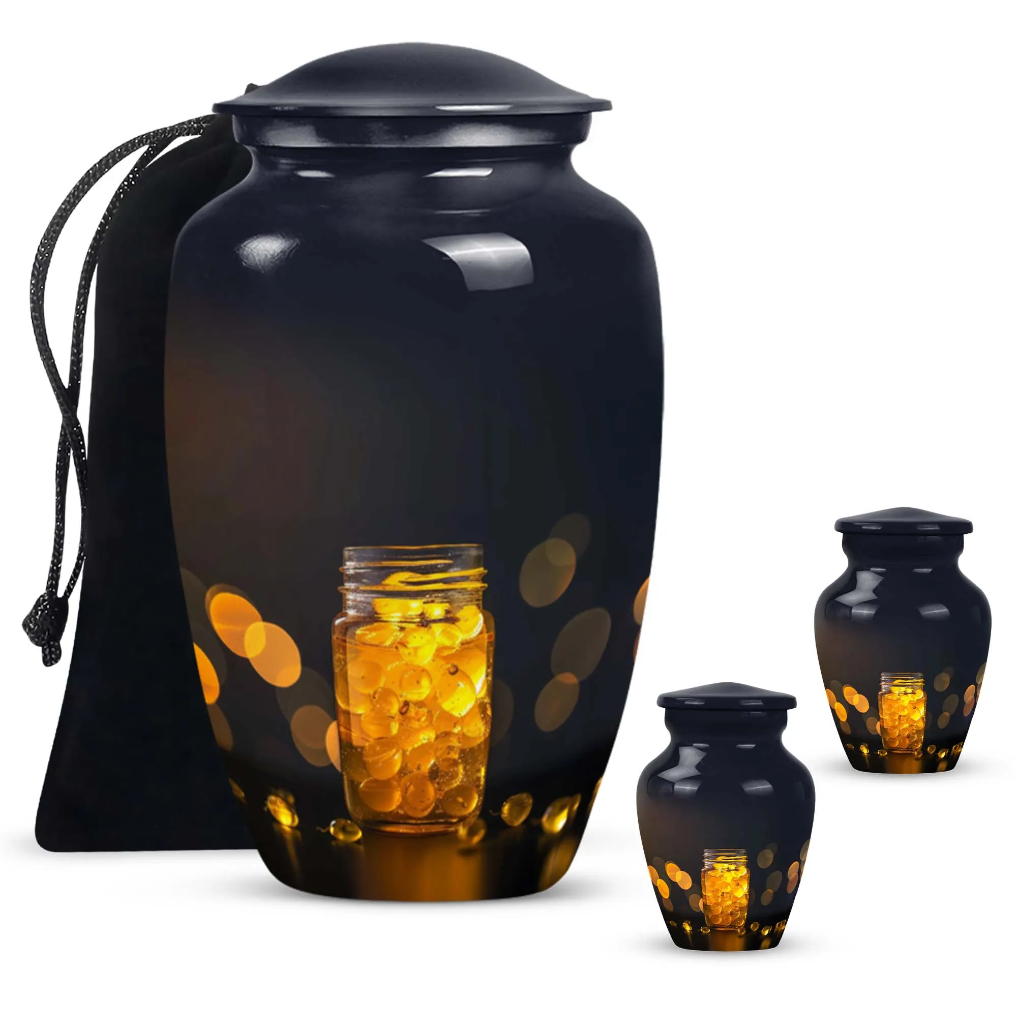 Honey Pot Tribute: Medium Memorial Urn for your Cherished Ones