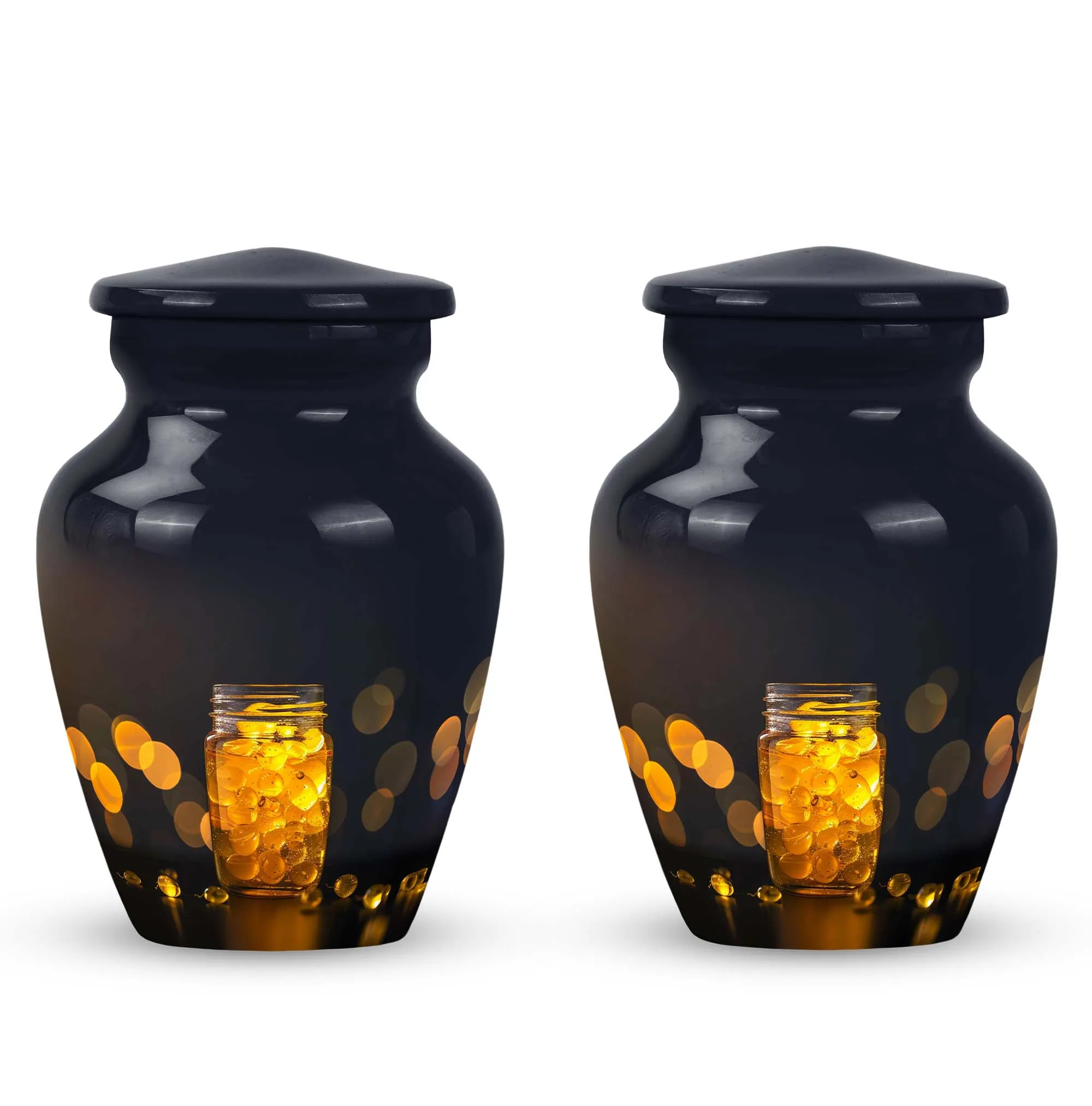 Honey Pot Tribute: Medium Memorial Urn for your Cherished Ones
