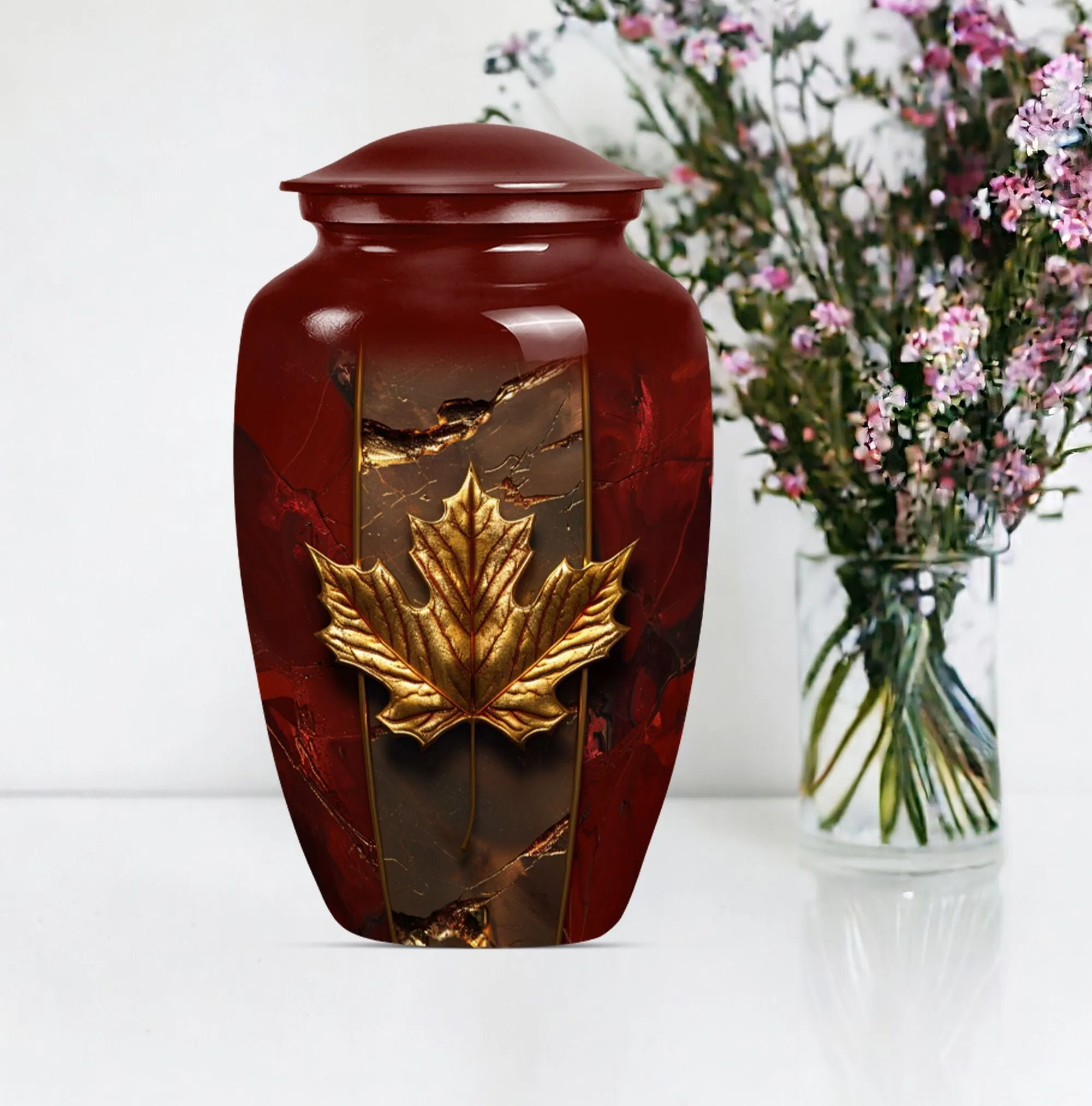 Honorable Solace - Mapple Leaf Memorial Urn for Male adults