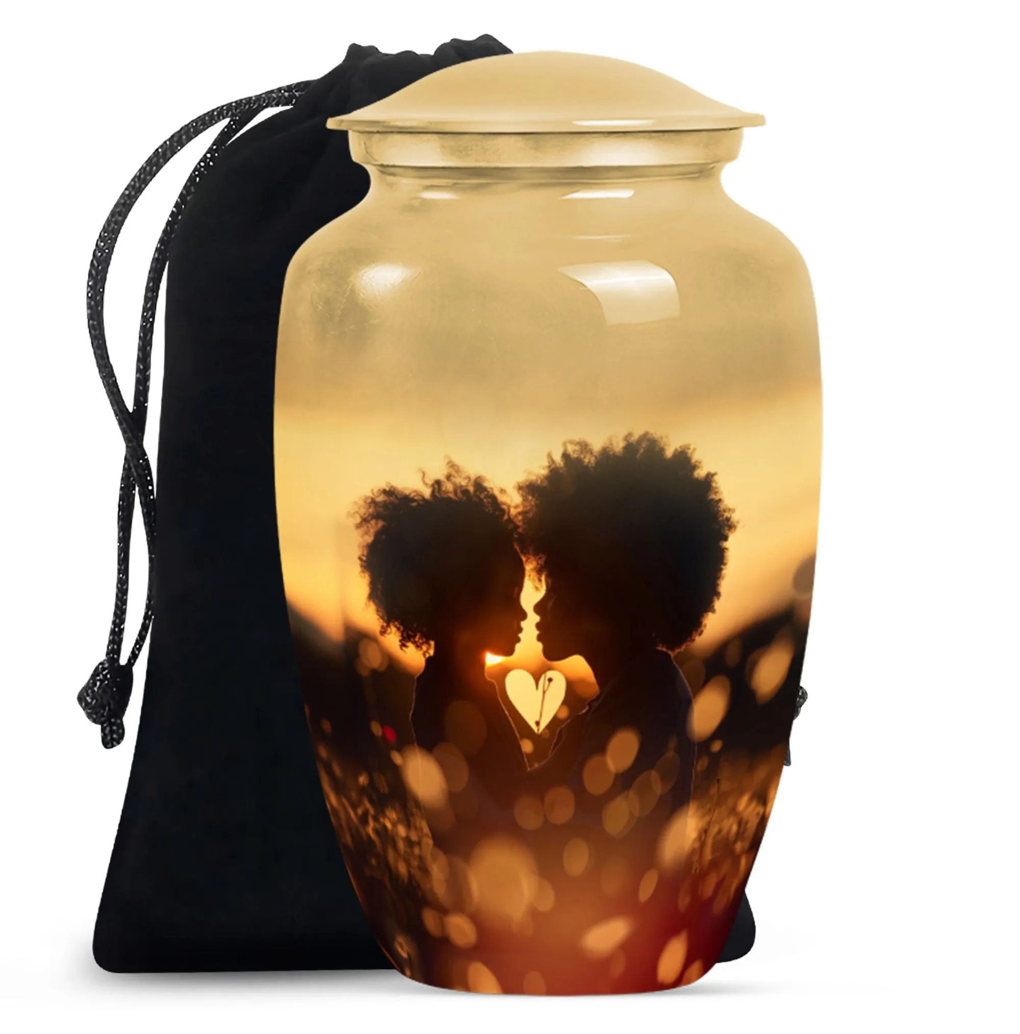 Honorable Tribute Zebra Memorial Urn for Adult Female Ashes