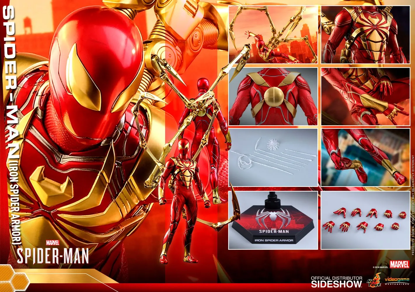 Hot Toys Movie Masterpiece 1/6 Scale Figure - Video Game Masterpiece Series - Spider-Man (Iron Spider Armor)