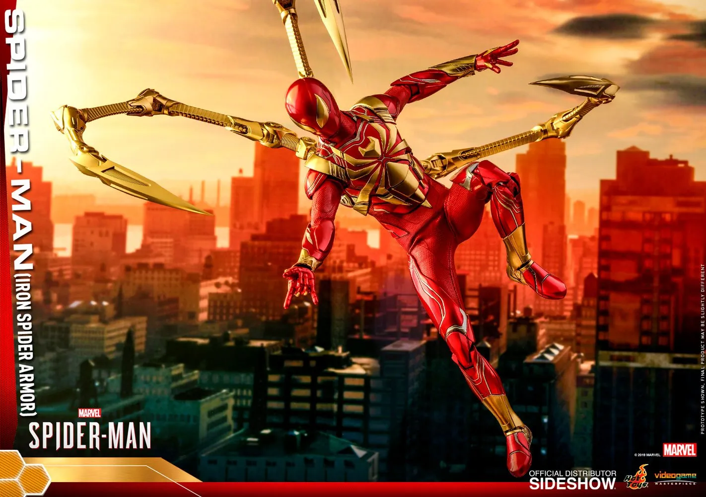 Hot Toys Movie Masterpiece 1/6 Scale Figure - Video Game Masterpiece Series - Spider-Man (Iron Spider Armor)